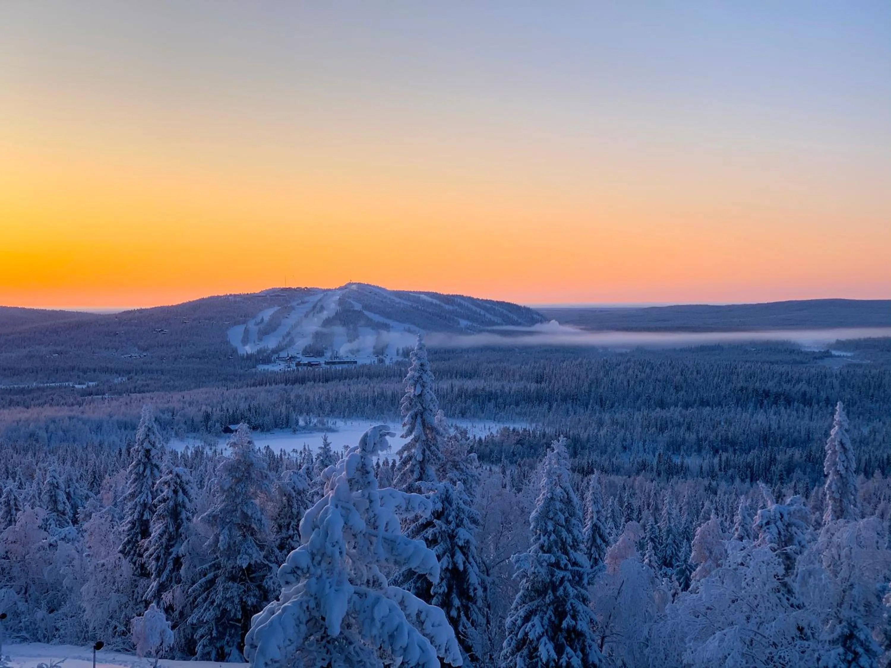 Natural landscape in KIDE hotel by Iso-Syöte