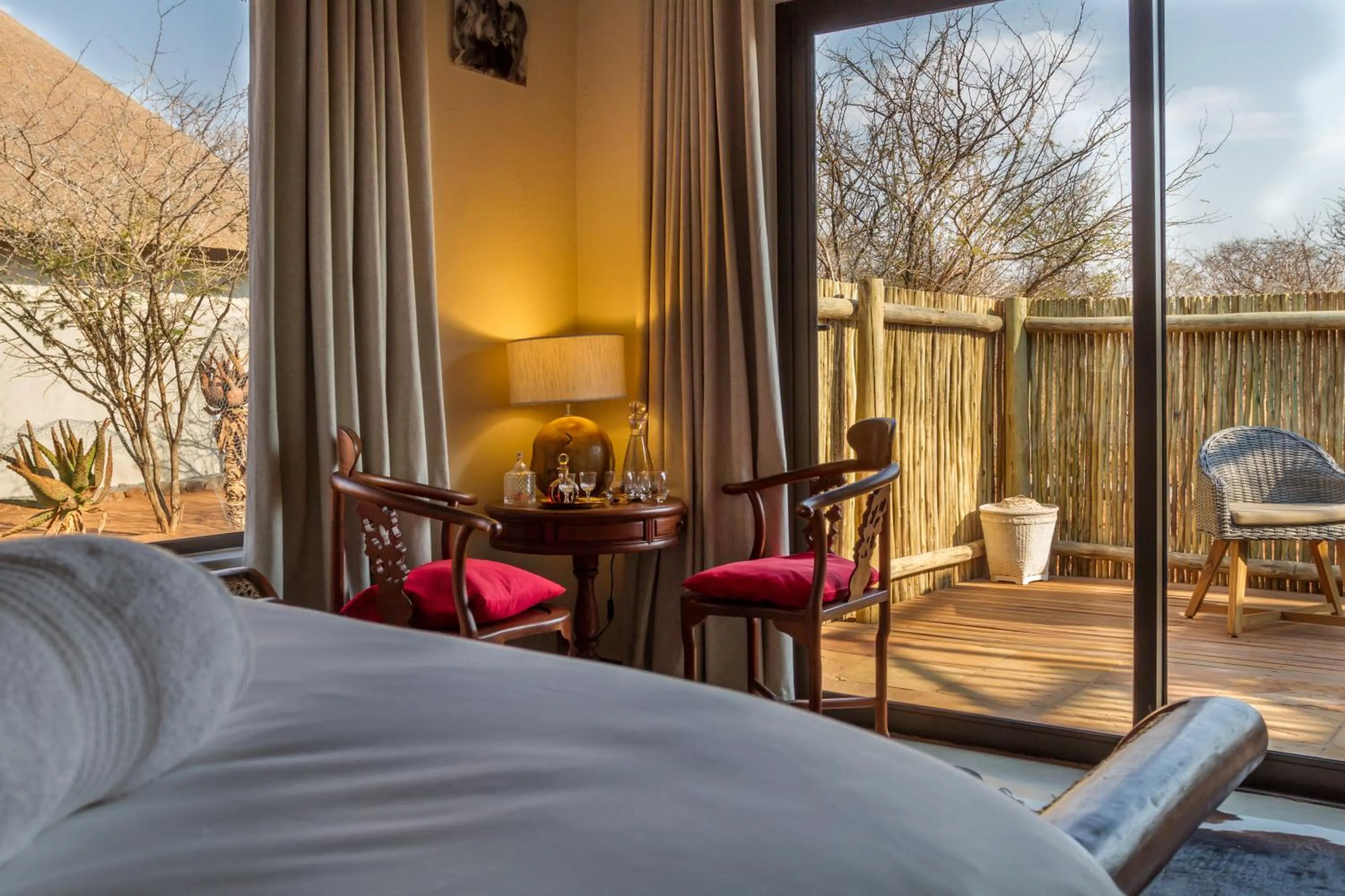 Bed in Ukuthula Bush Lodge