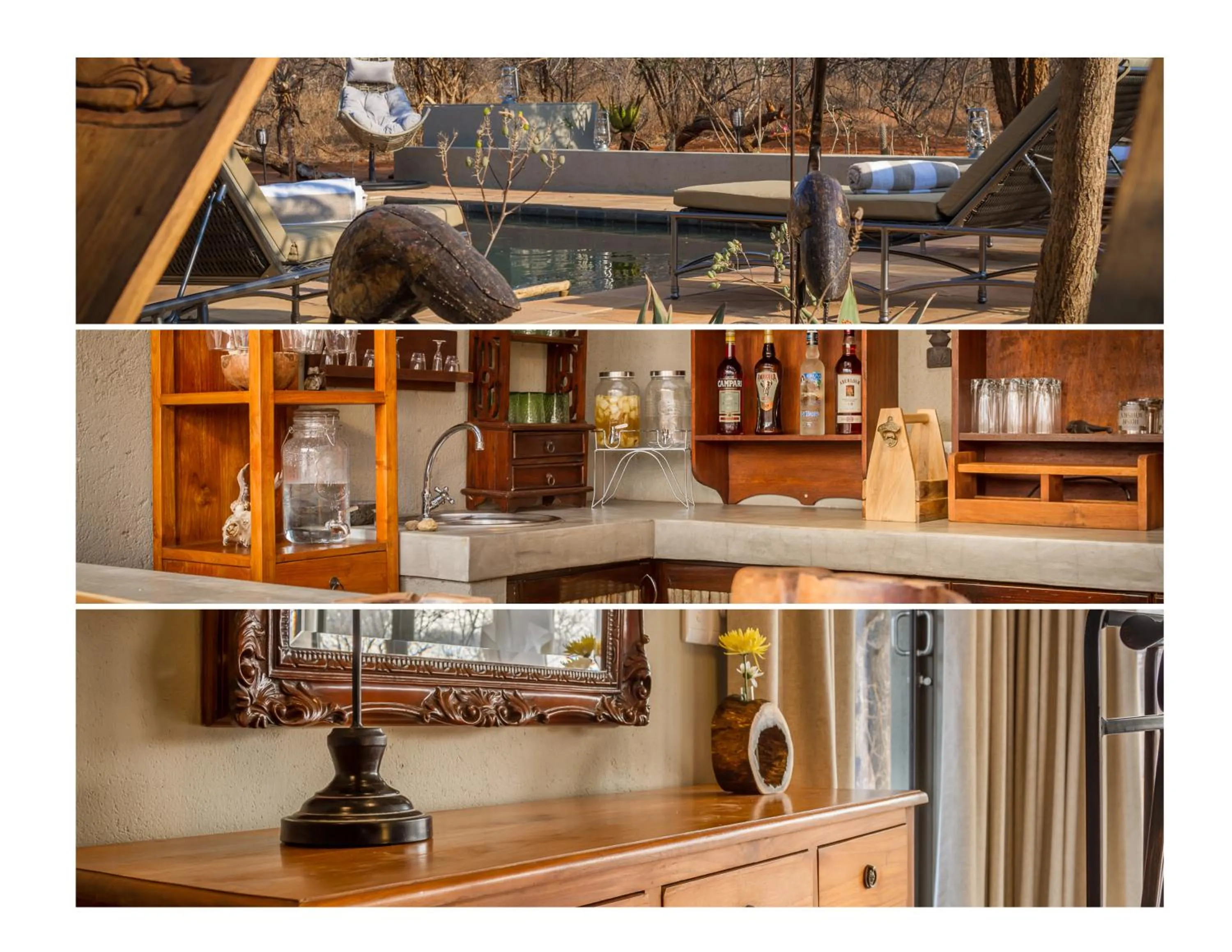 Garden in Ukuthula Bush Lodge