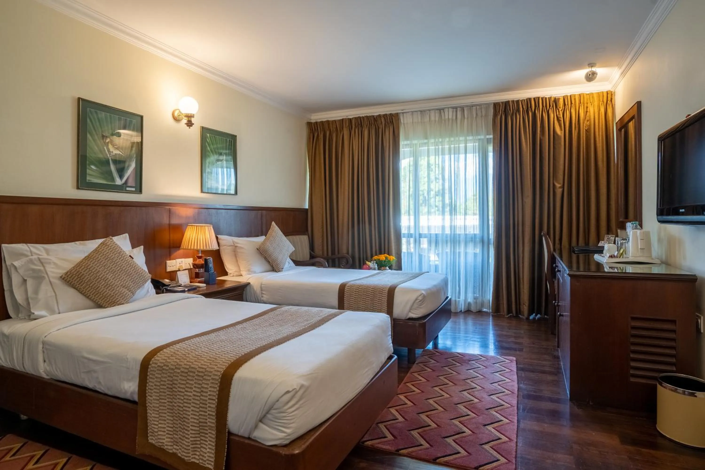 Bed in Fish Tail Lodge