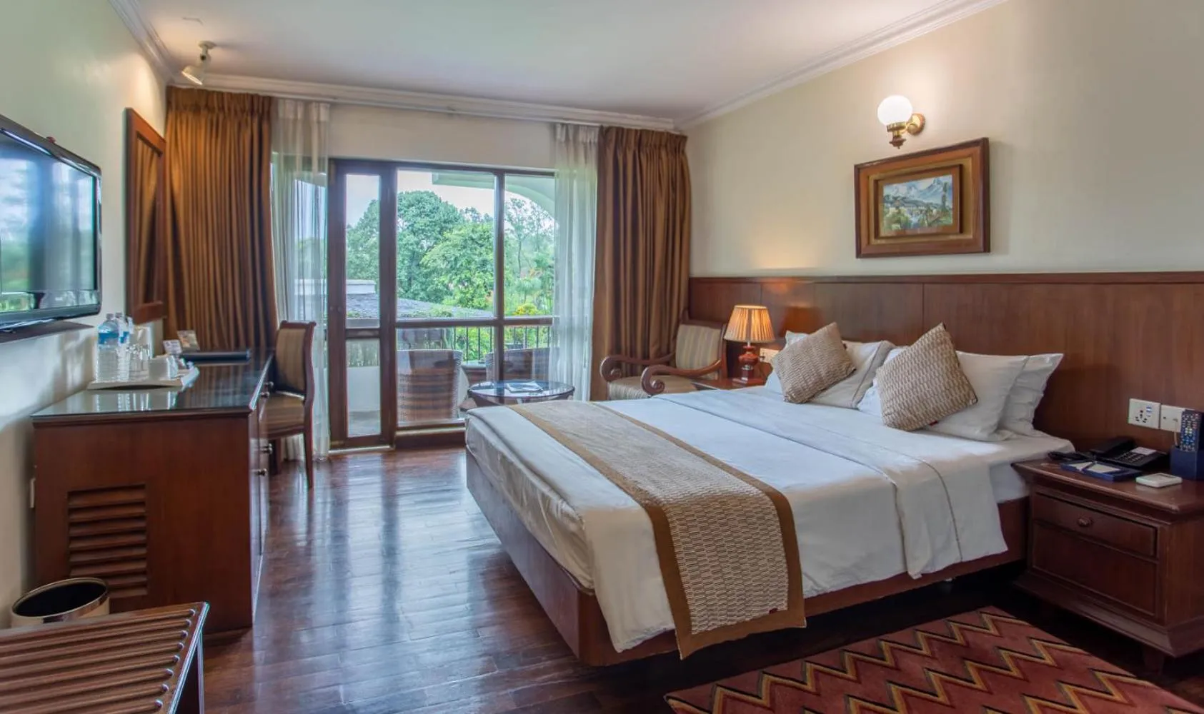 Bed in Fish Tail Lodge