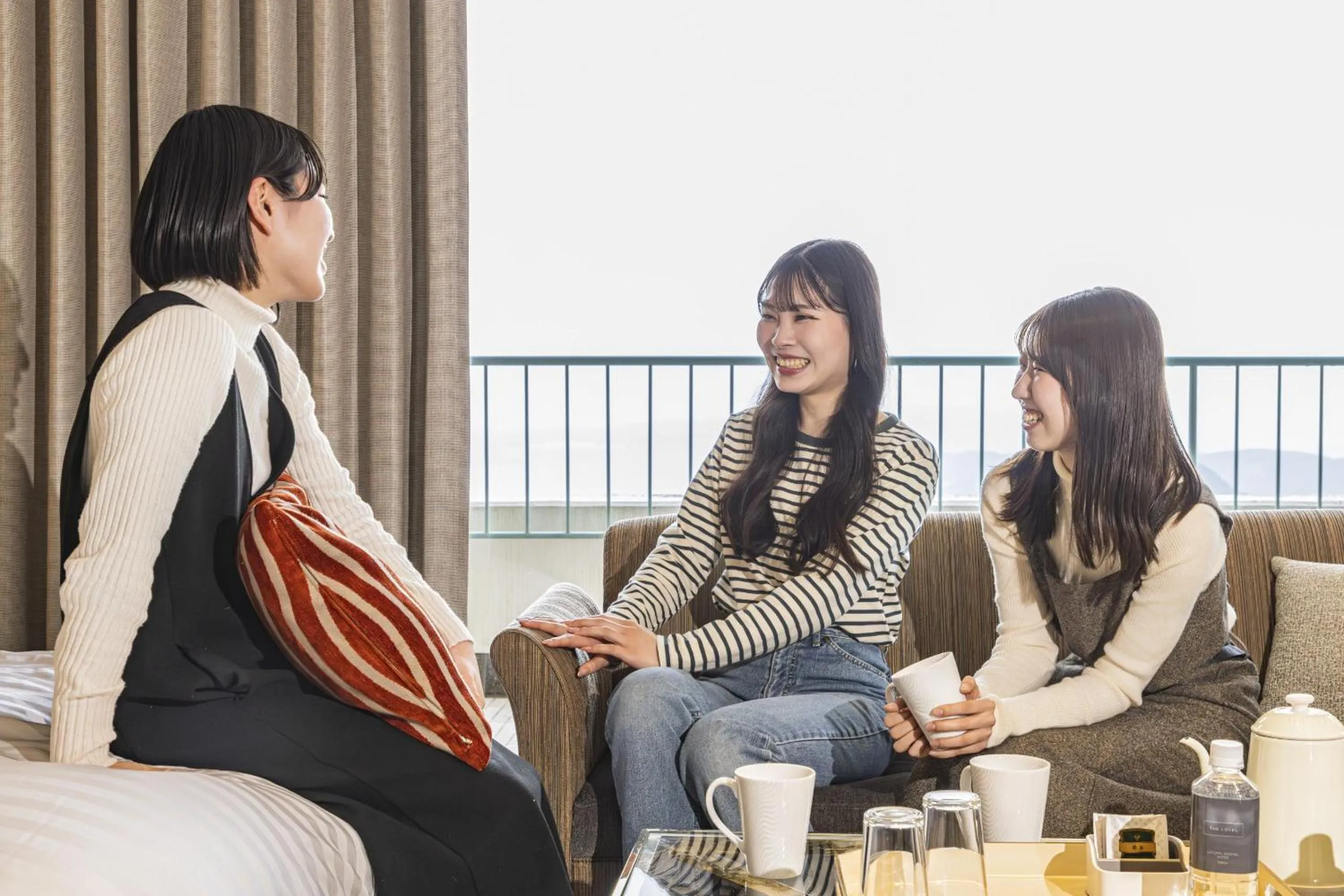 People in Yumihari-no-Oka Hotel