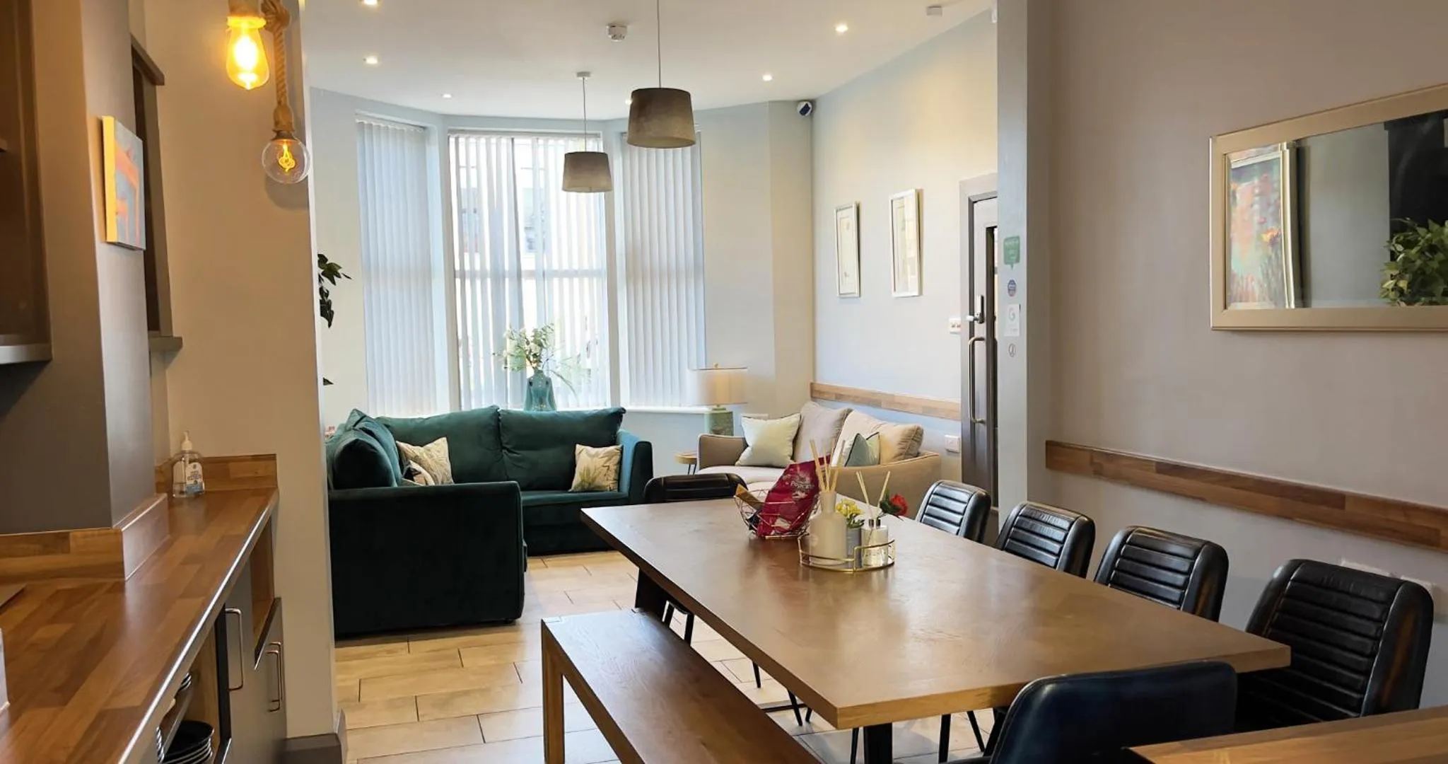 Dining area in Titanic Guest 4 Star Boutique- Tourism NI certified- Free parking