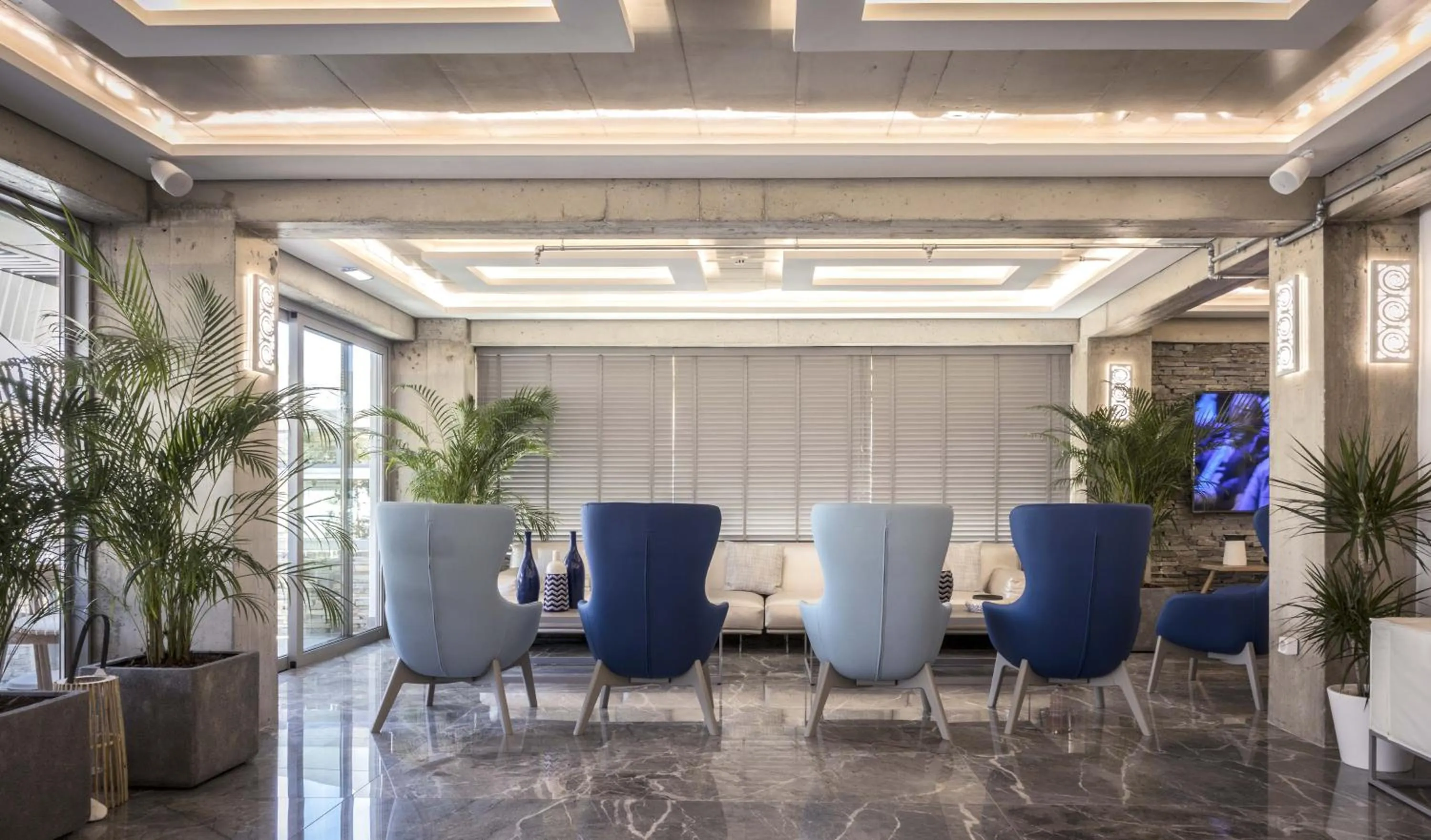 Seating area in Glaros Royal Beach Hotel