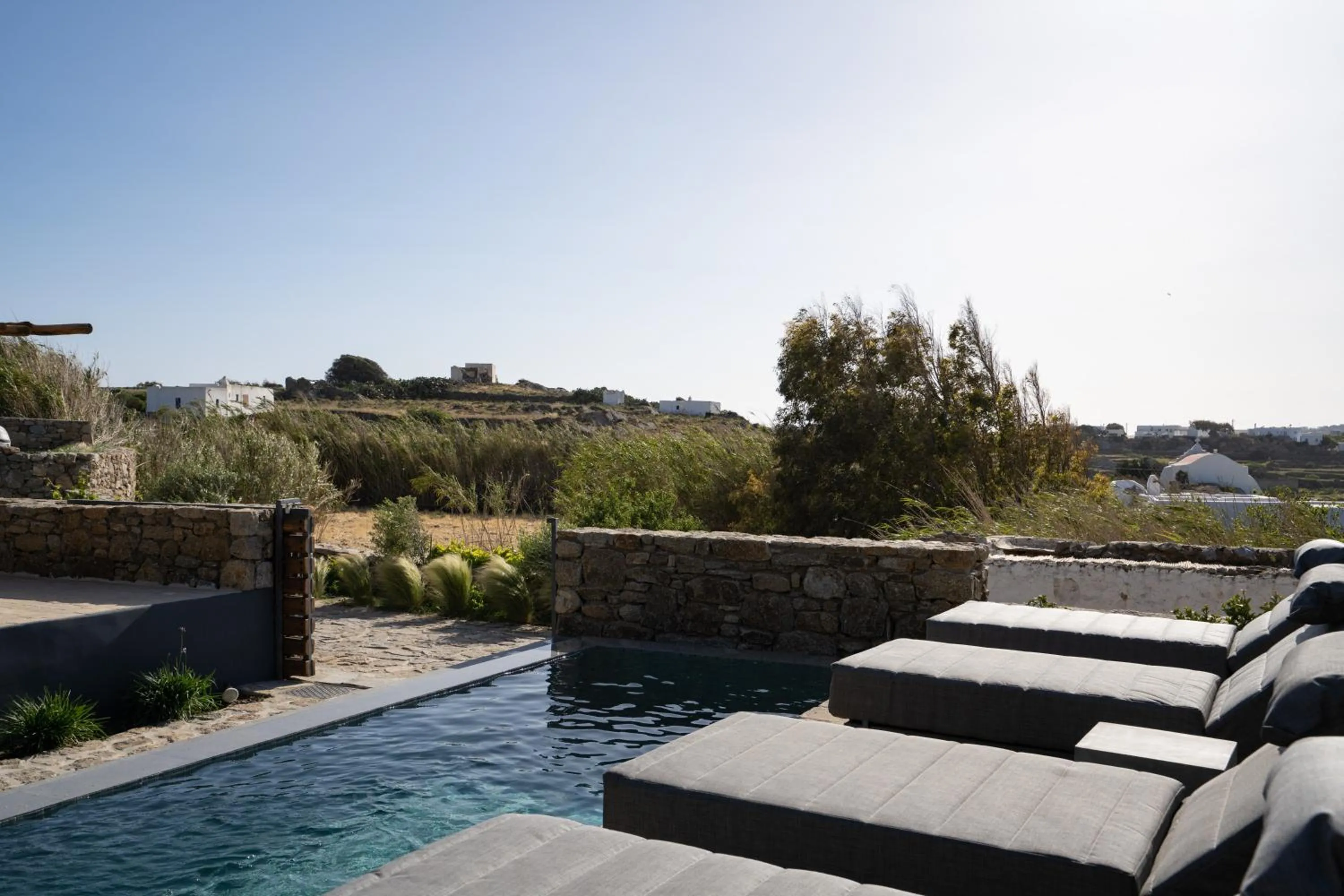 Natural landscape in Ikies of Mykonos