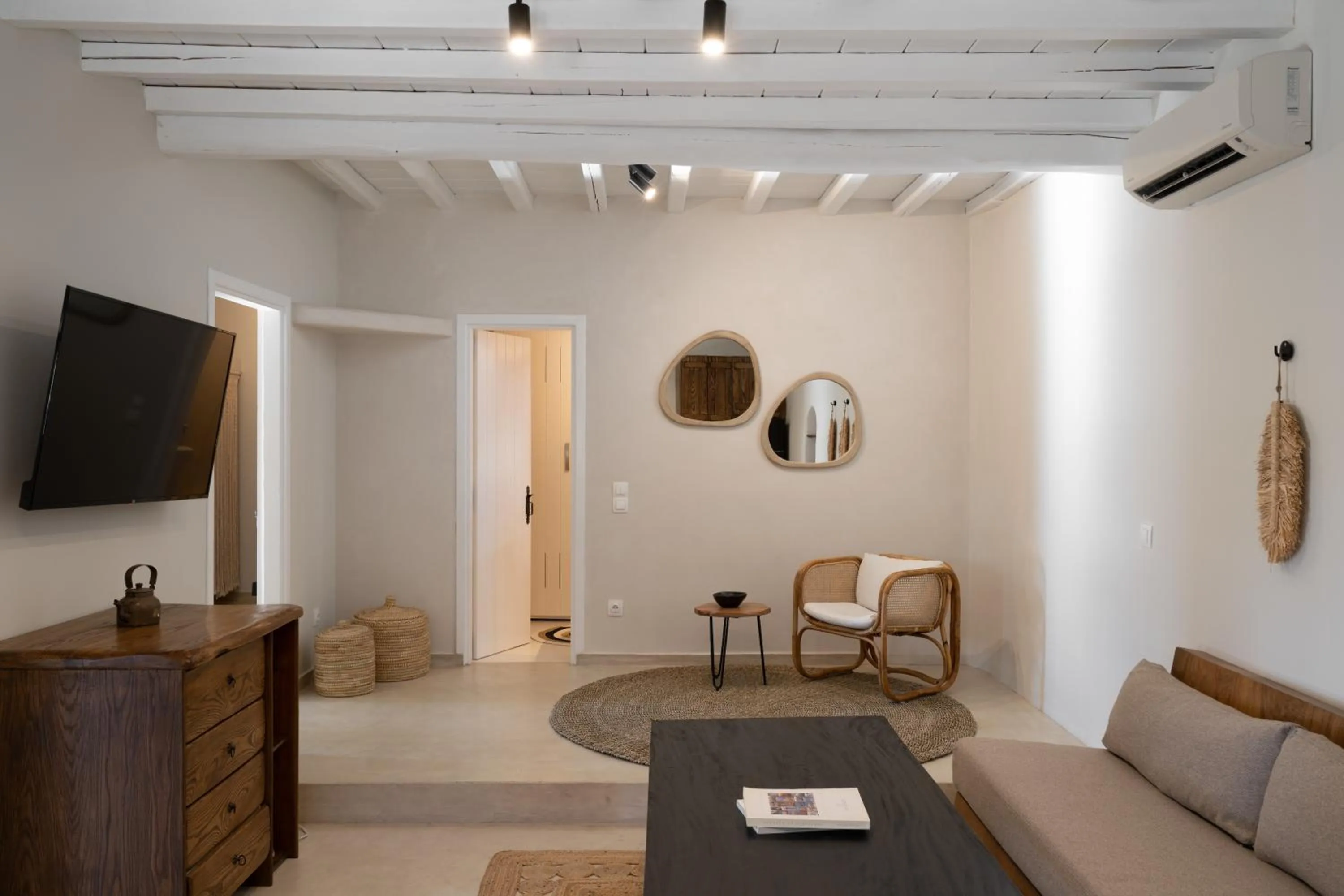 Living room in Ikies of Mykonos