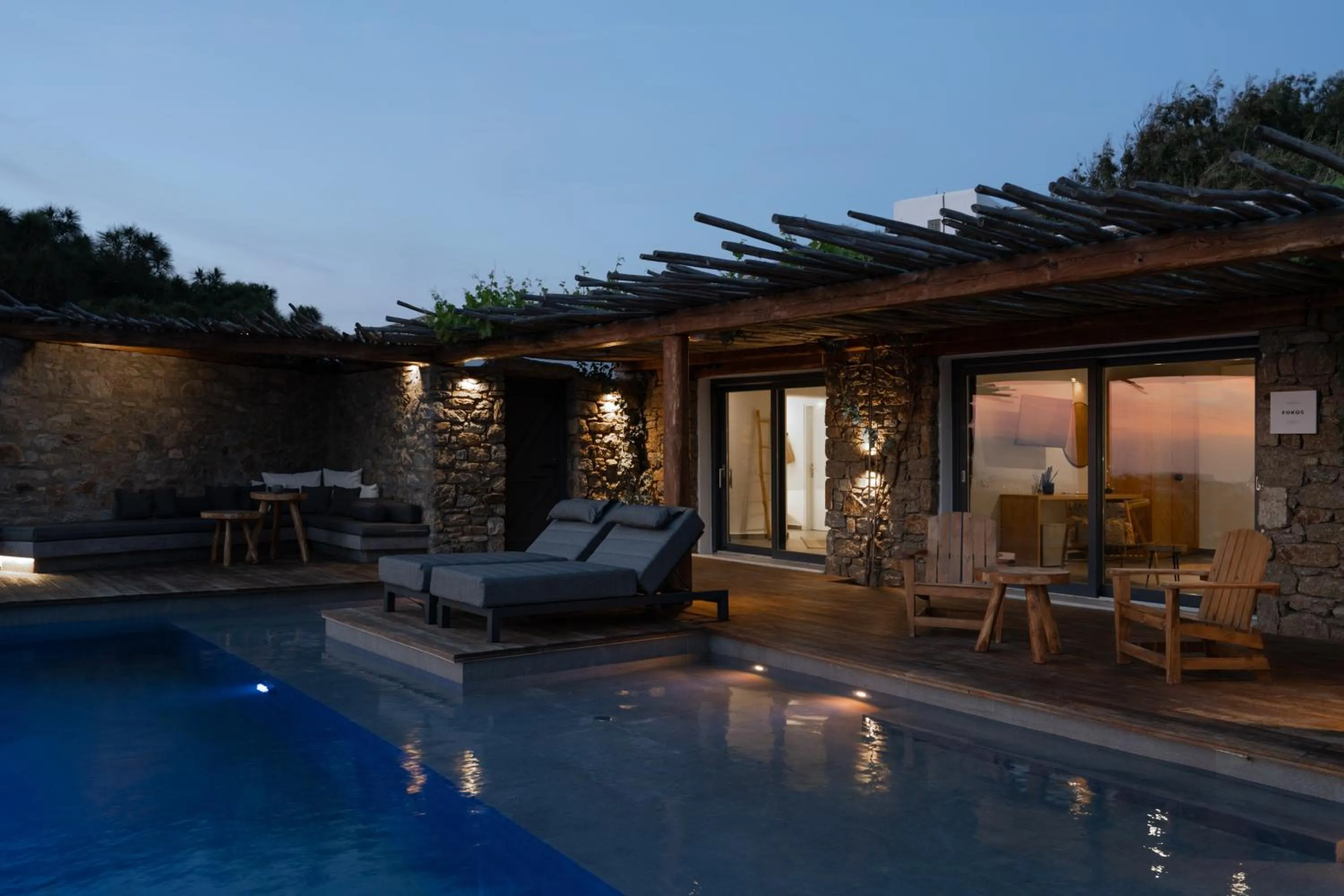 Balcony/Terrace in Ikies of Mykonos