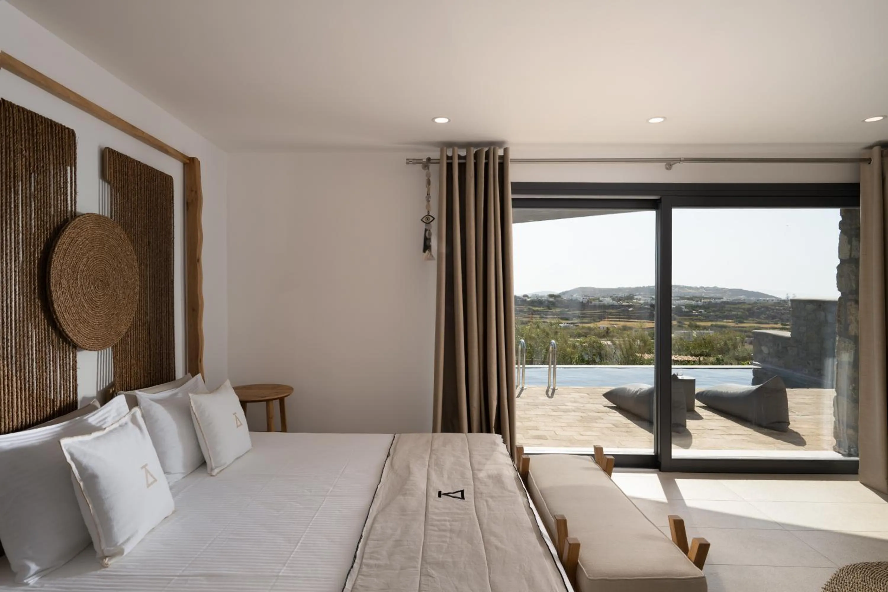 Bedroom, Bed in Ikies of Mykonos