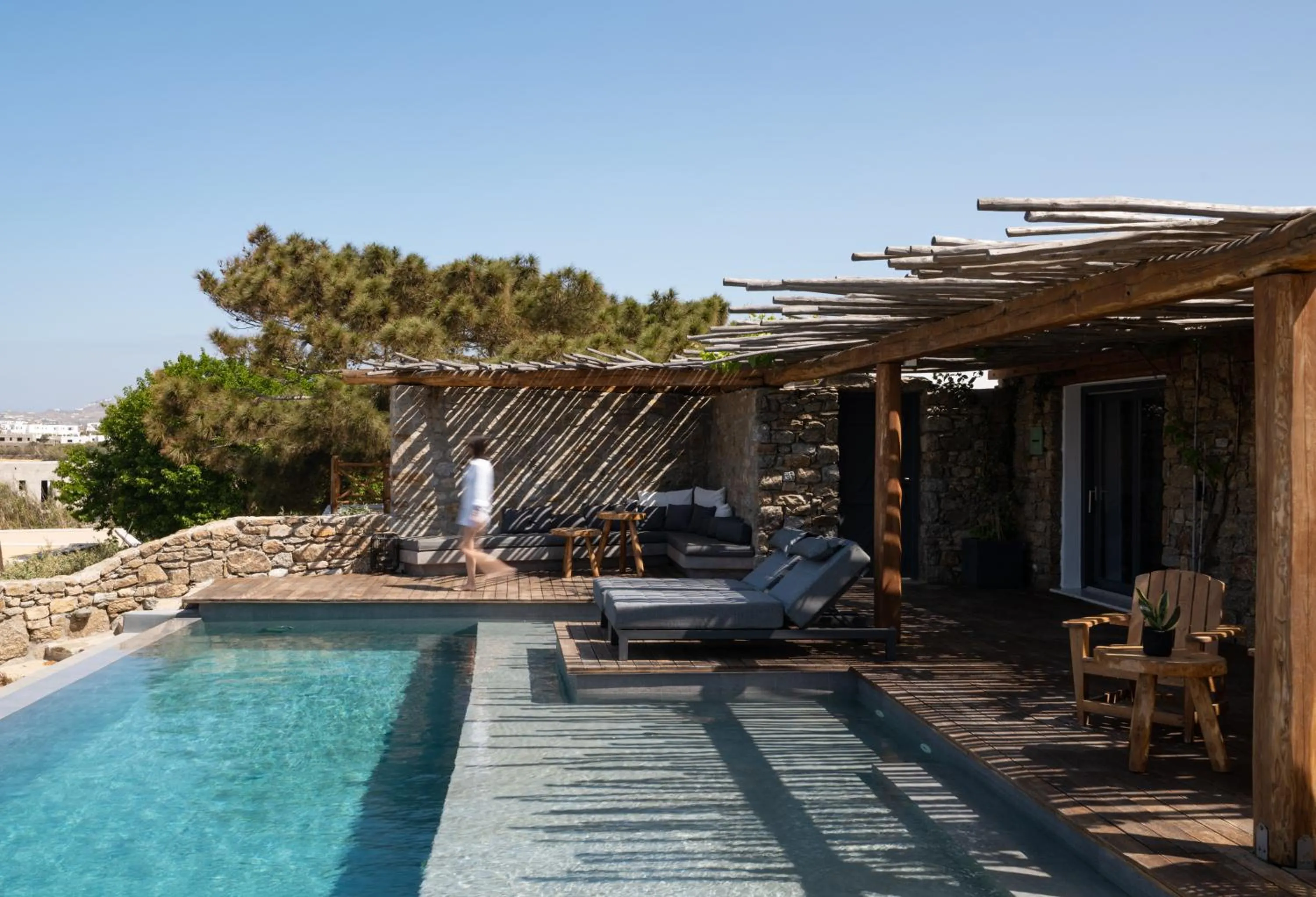 Balcony/Terrace in Ikies of Mykonos