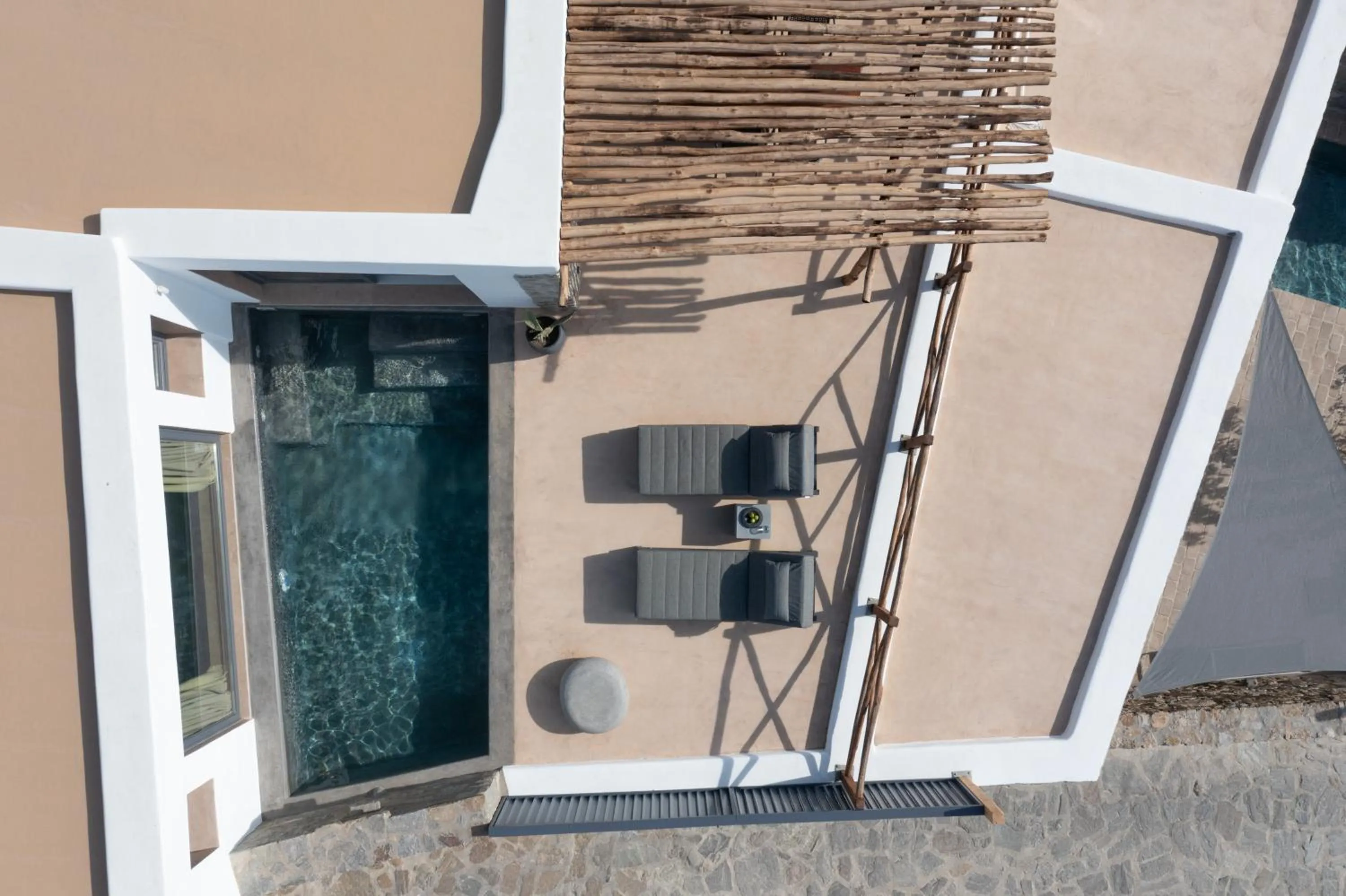 Patio in Ikies of Mykonos