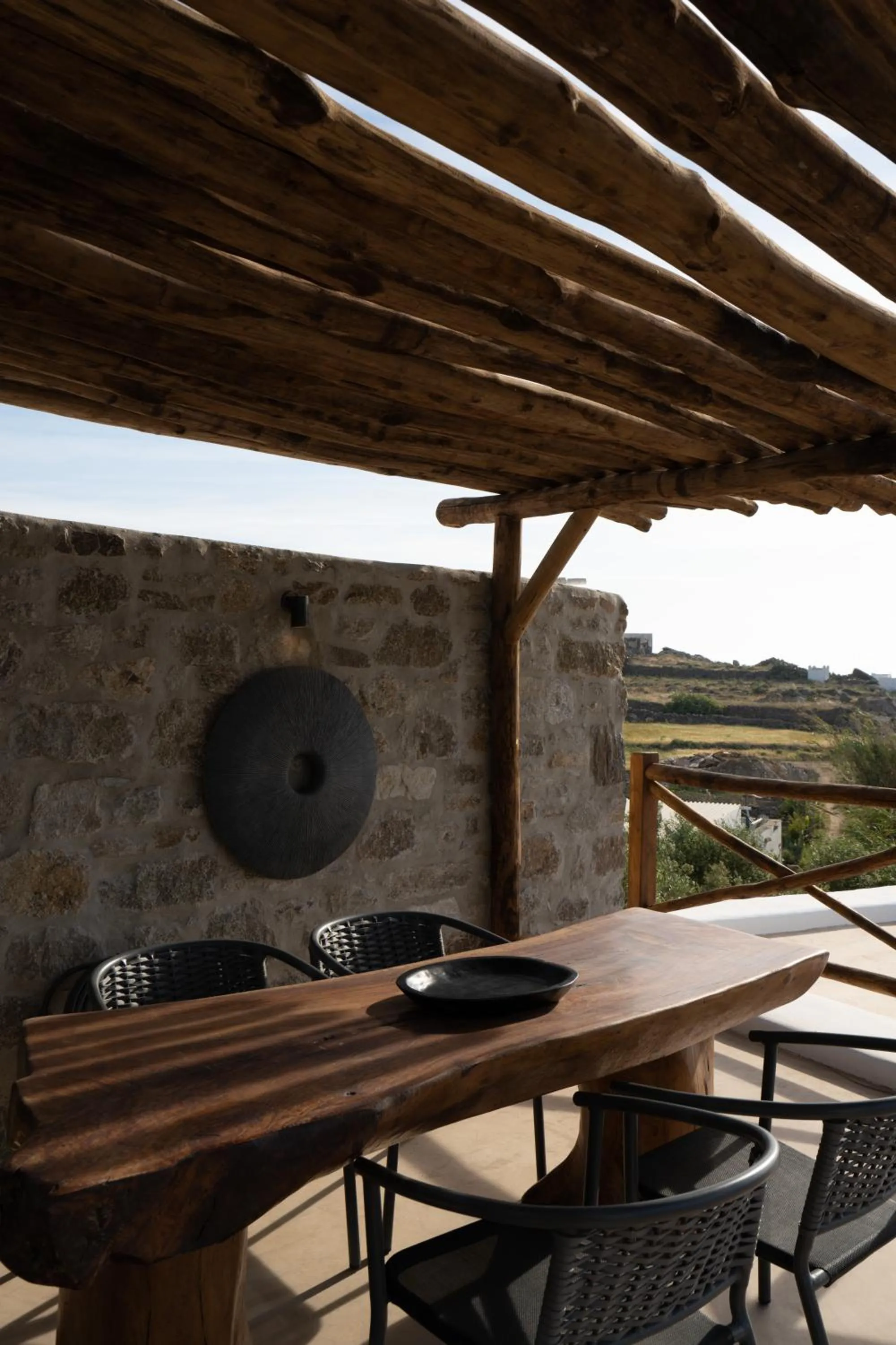 Patio in Ikies of Mykonos