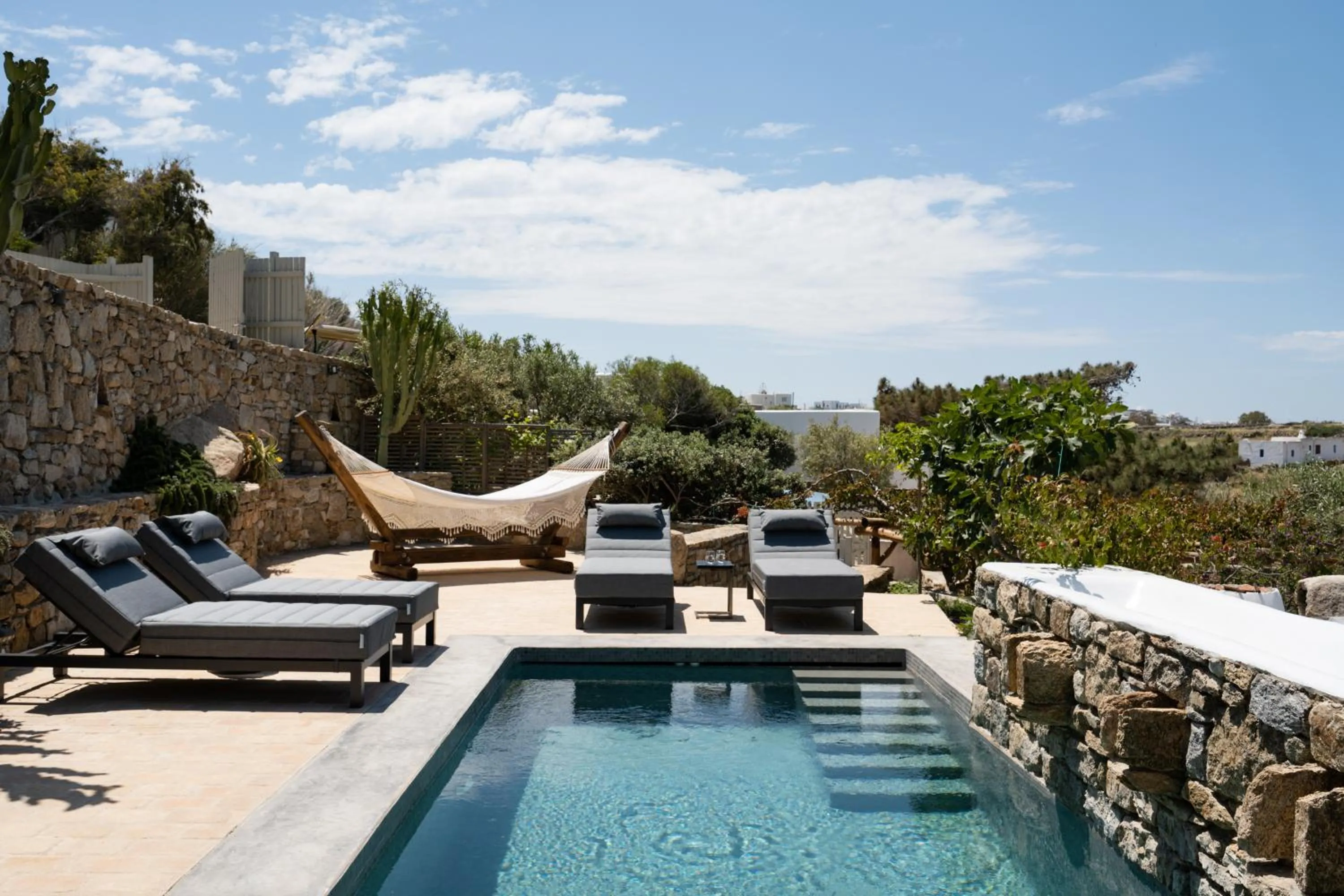 Balcony/Terrace in Ikies of Mykonos