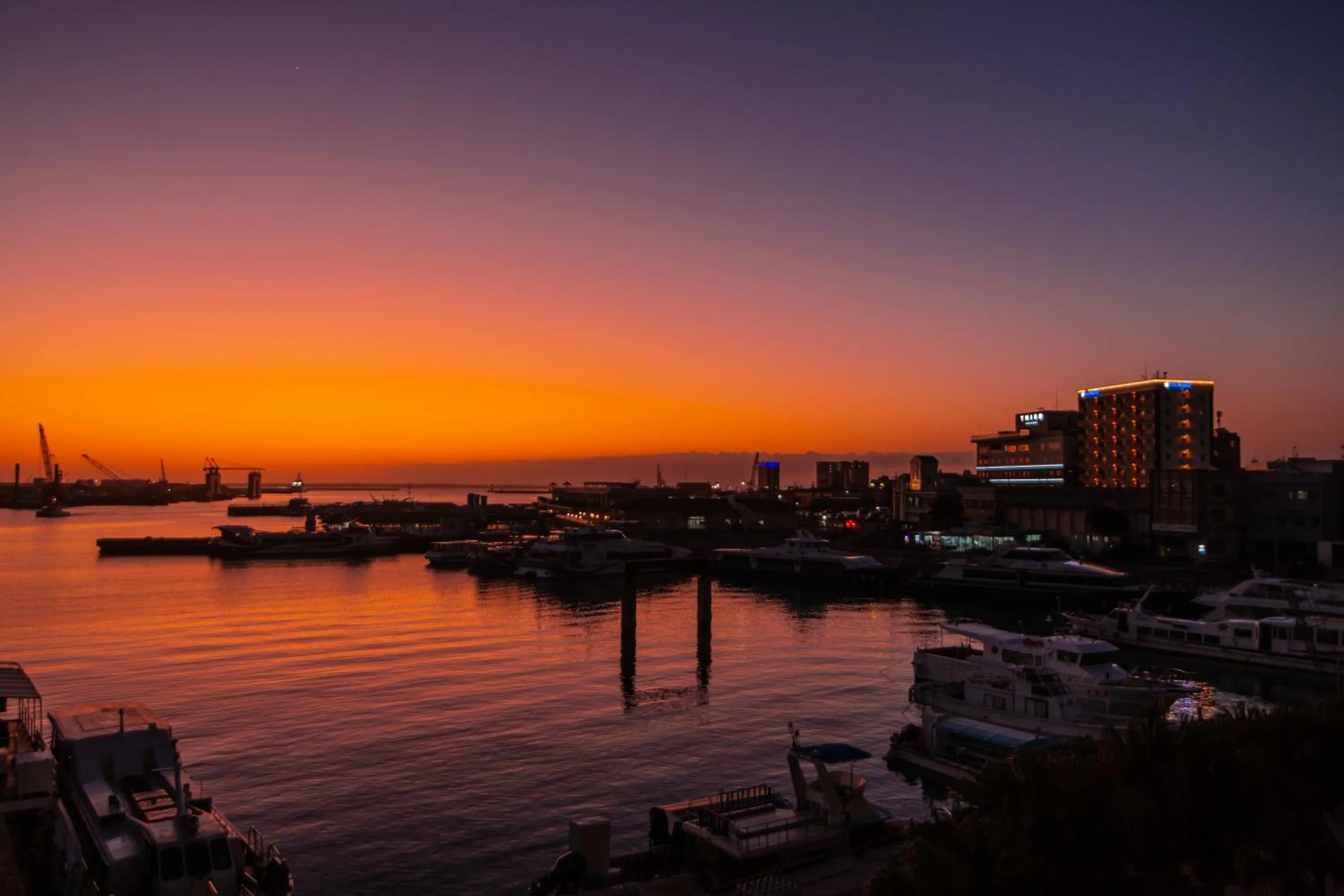 Sunset in Hotel East China Sea