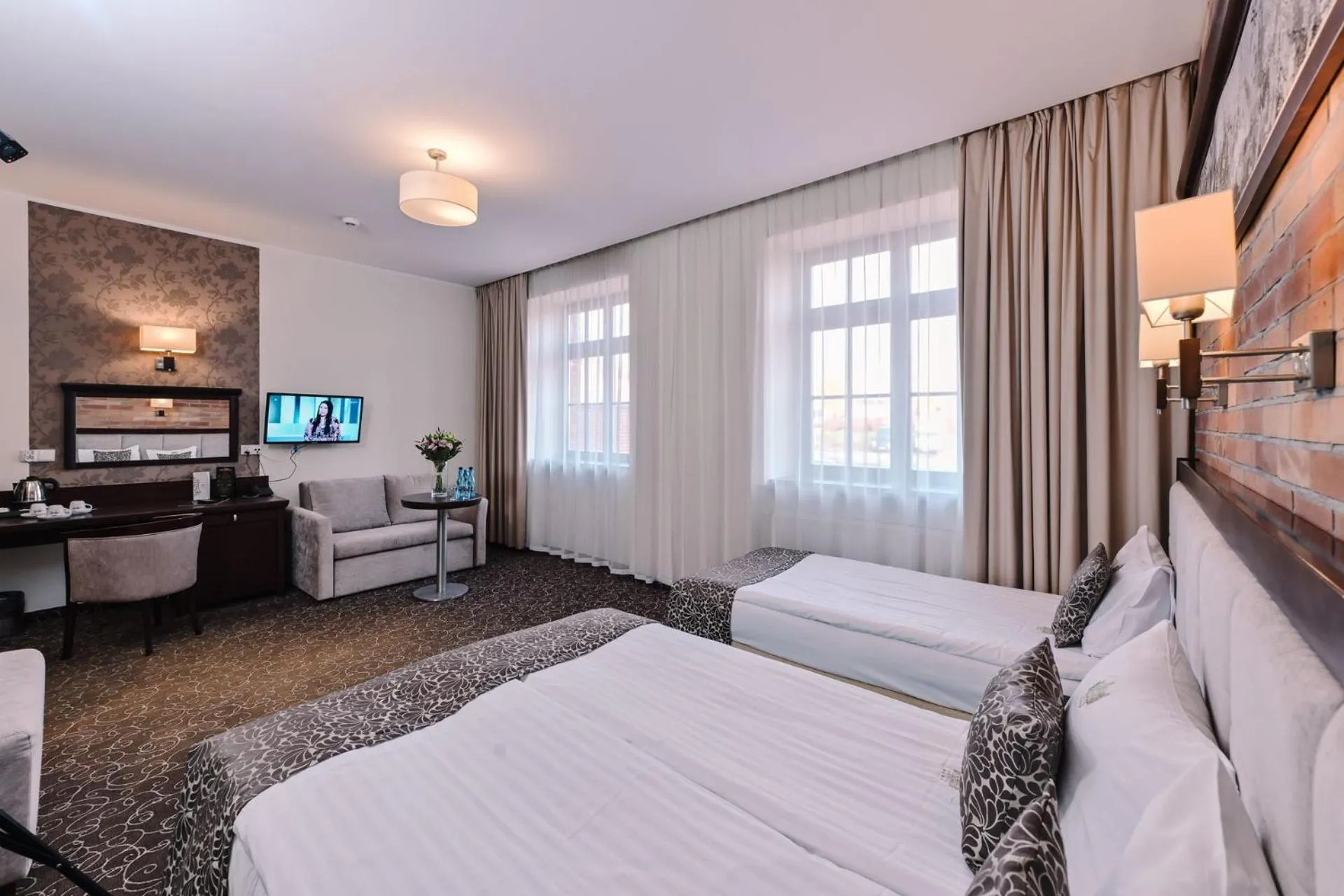 Bed in Hotel Zamek Gniew