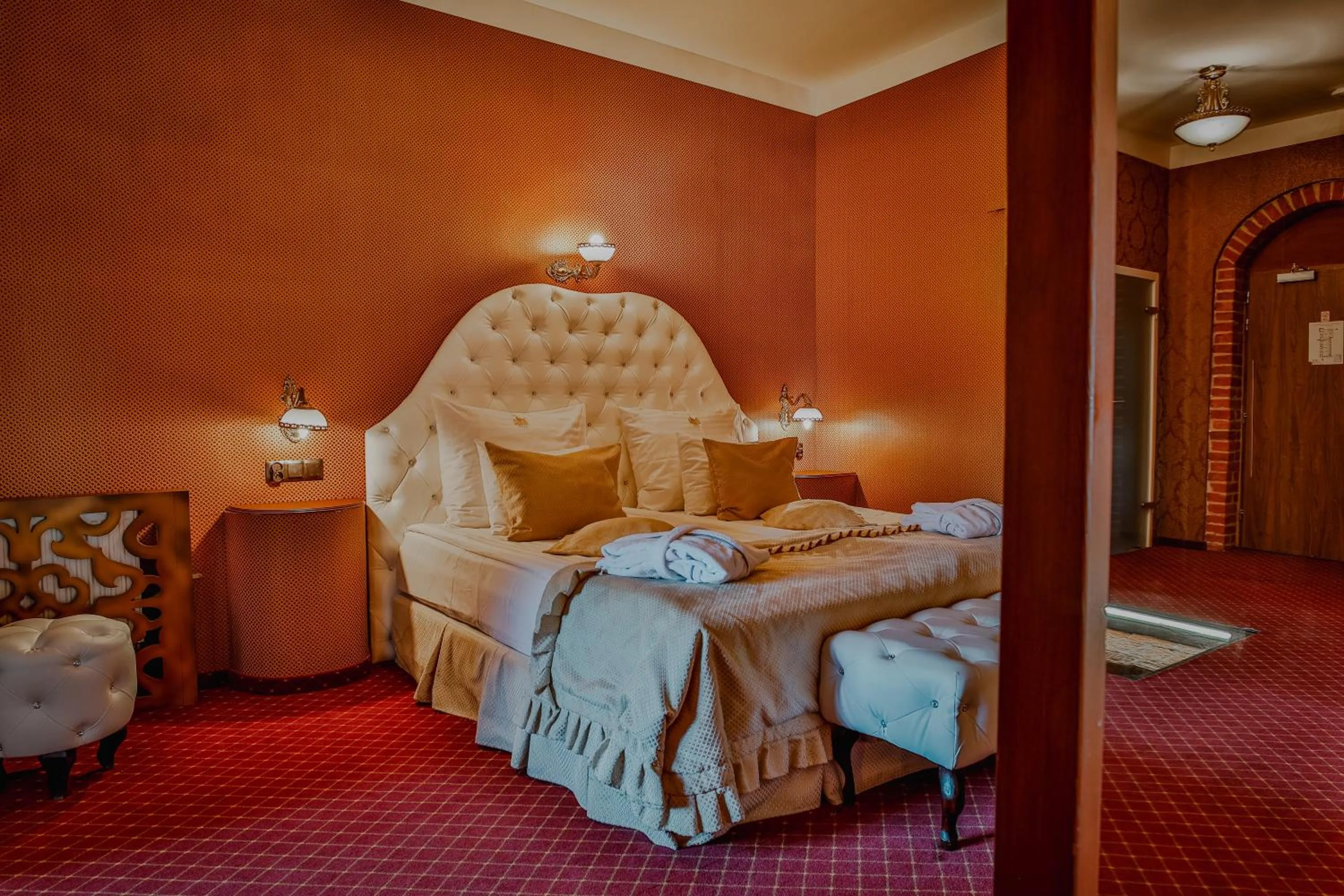 Bed in Hotel Zamek Gniew