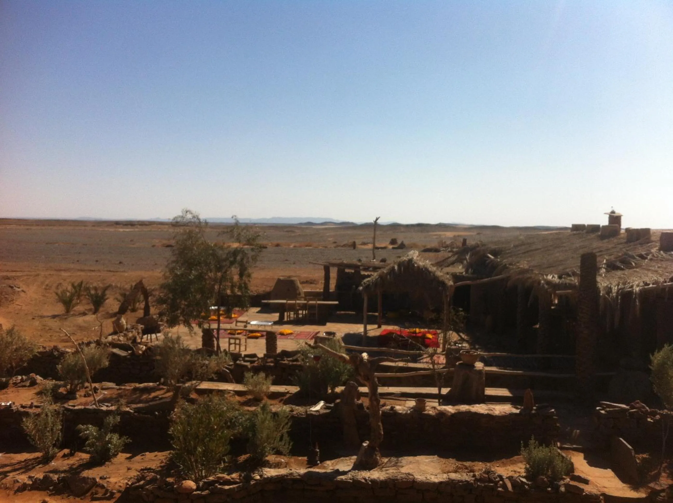Garden view in Maison Boutchrafine