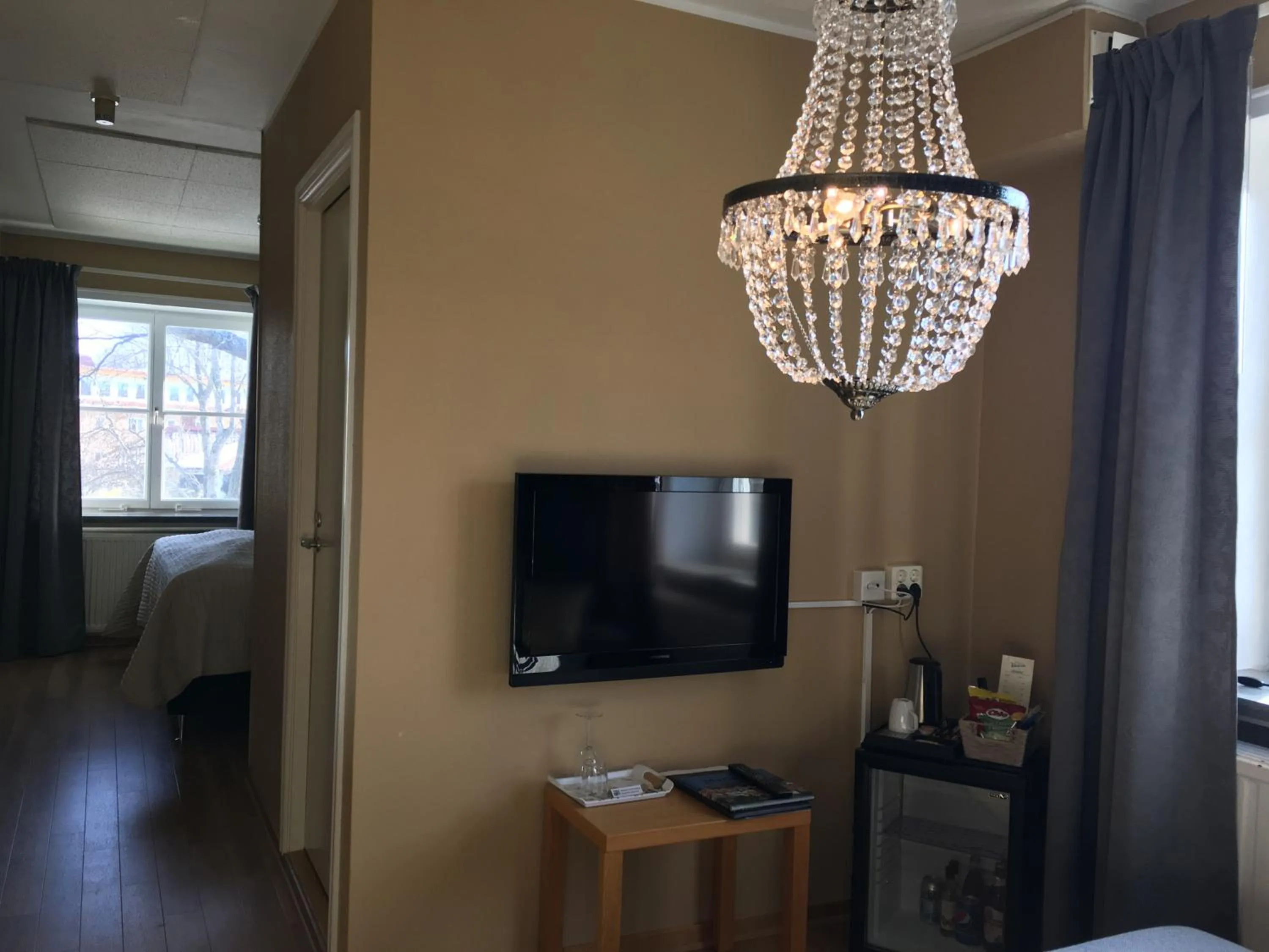 Seating area, Bed in Hotel Wictoria