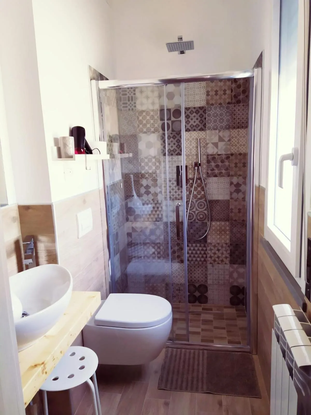 Shower in Pizzacalla