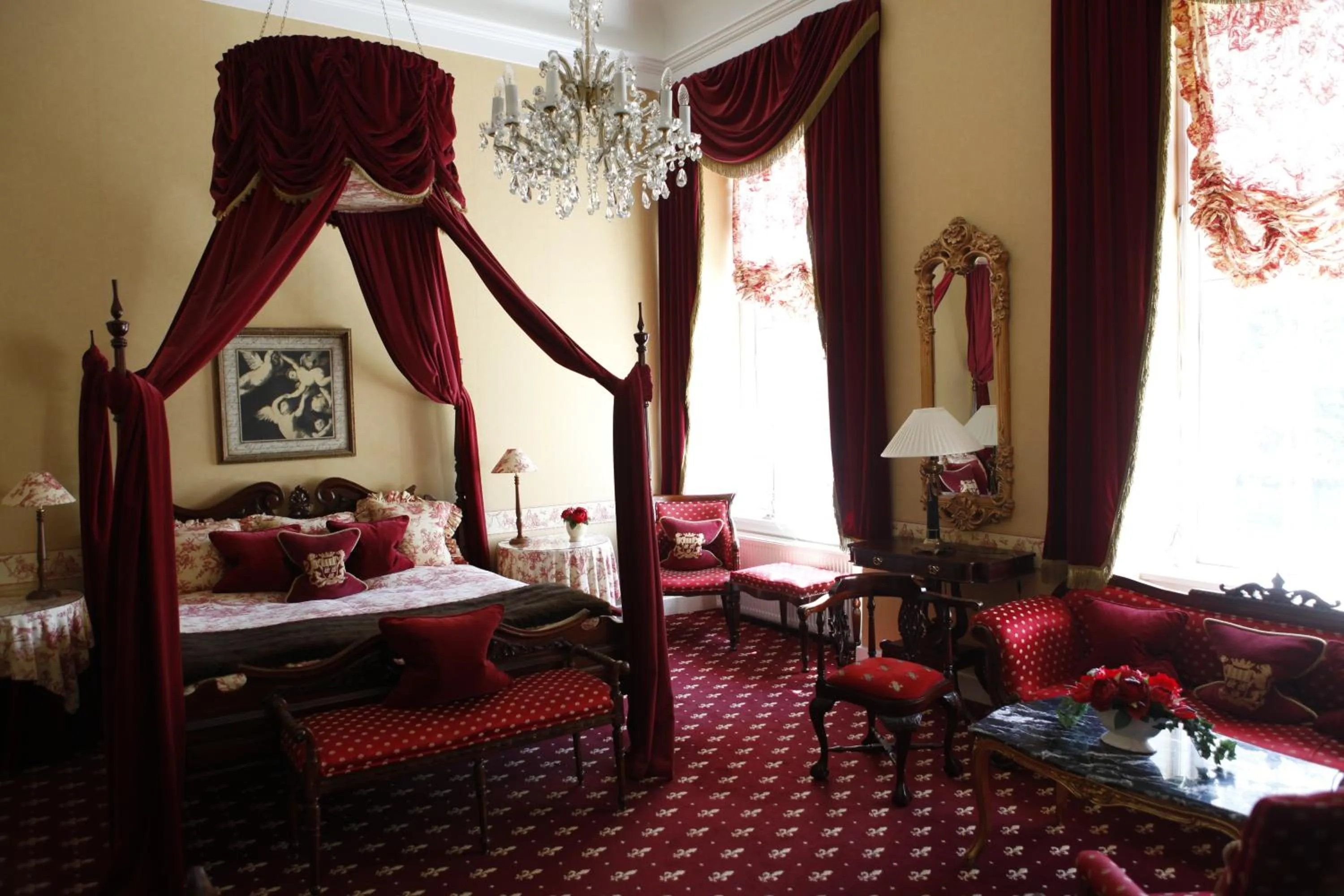 Bed in Hvedholm Slotshotel