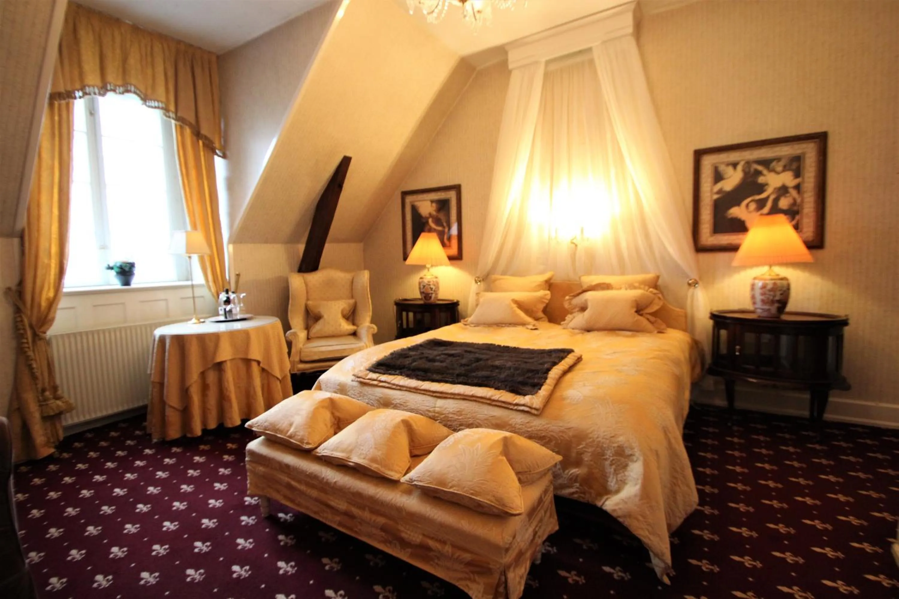 Bed in Hvedholm Slotshotel