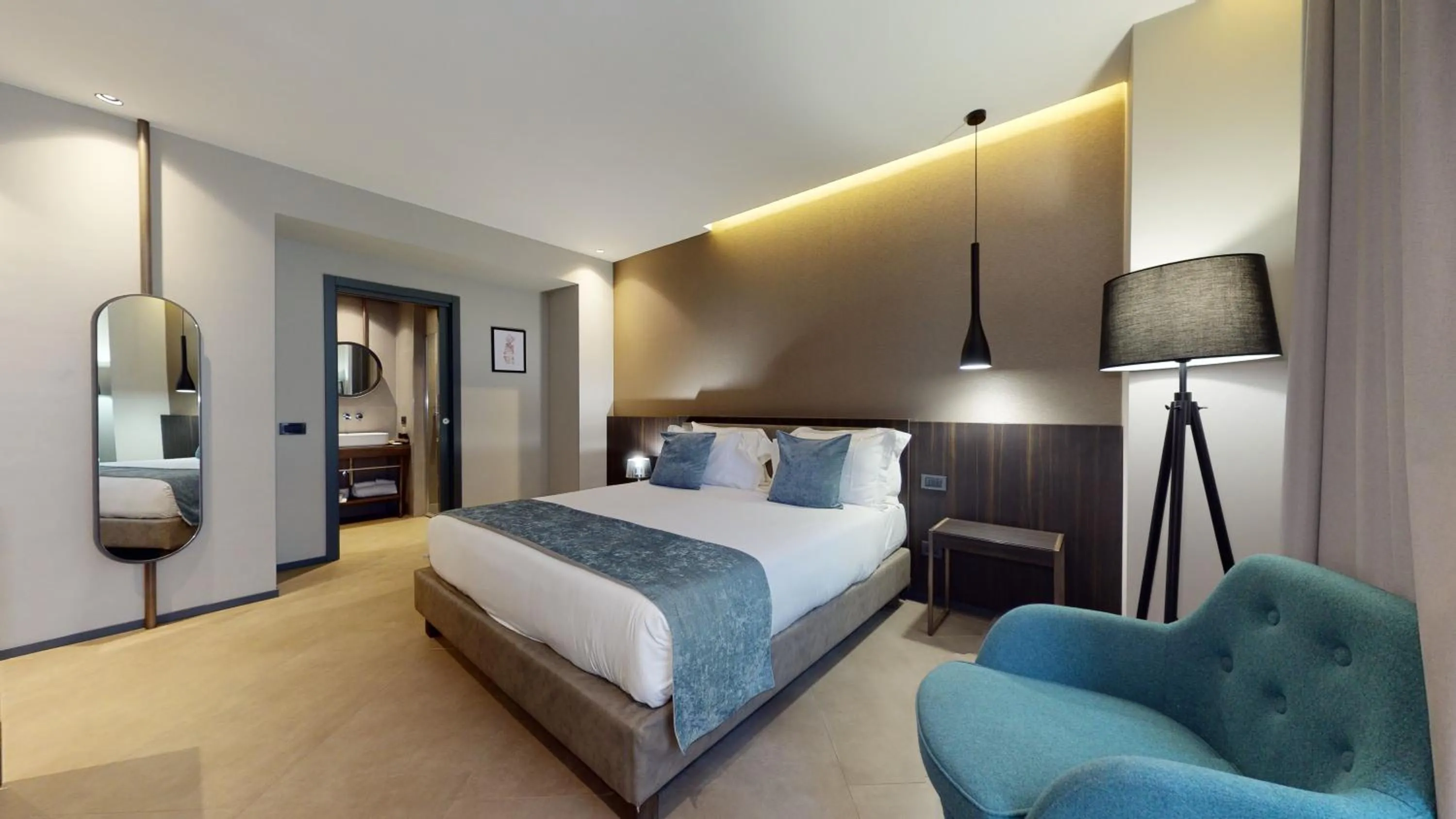 Bed in GALLERIA The Smart Boutique APARTHOTEL By OSPITAMI