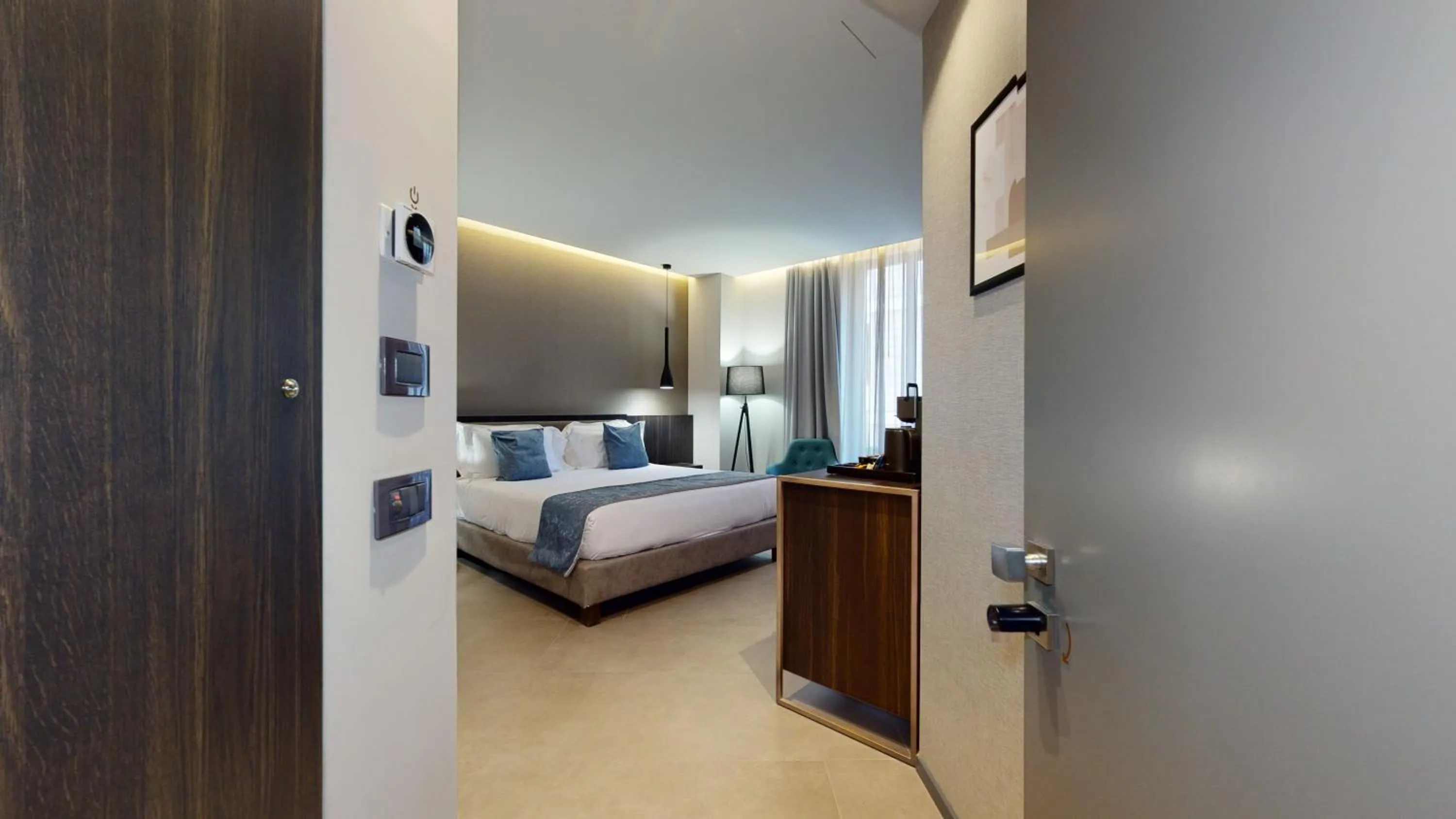 Bed in GALLERIA The Smart Boutique APARTHOTEL By OSPITAMI