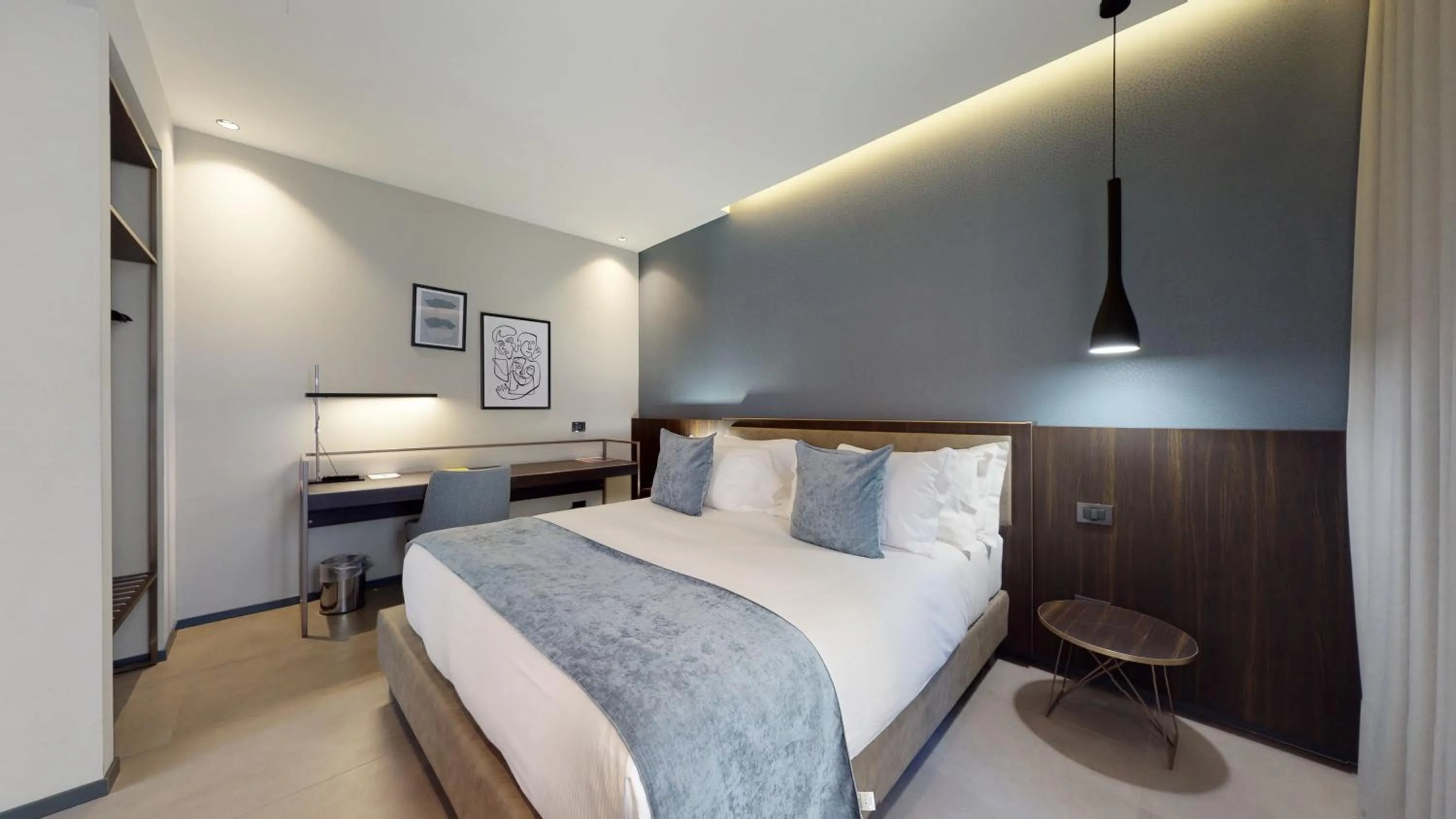 Bed in GALLERIA The Smart Boutique APARTHOTEL By OSPITAMI