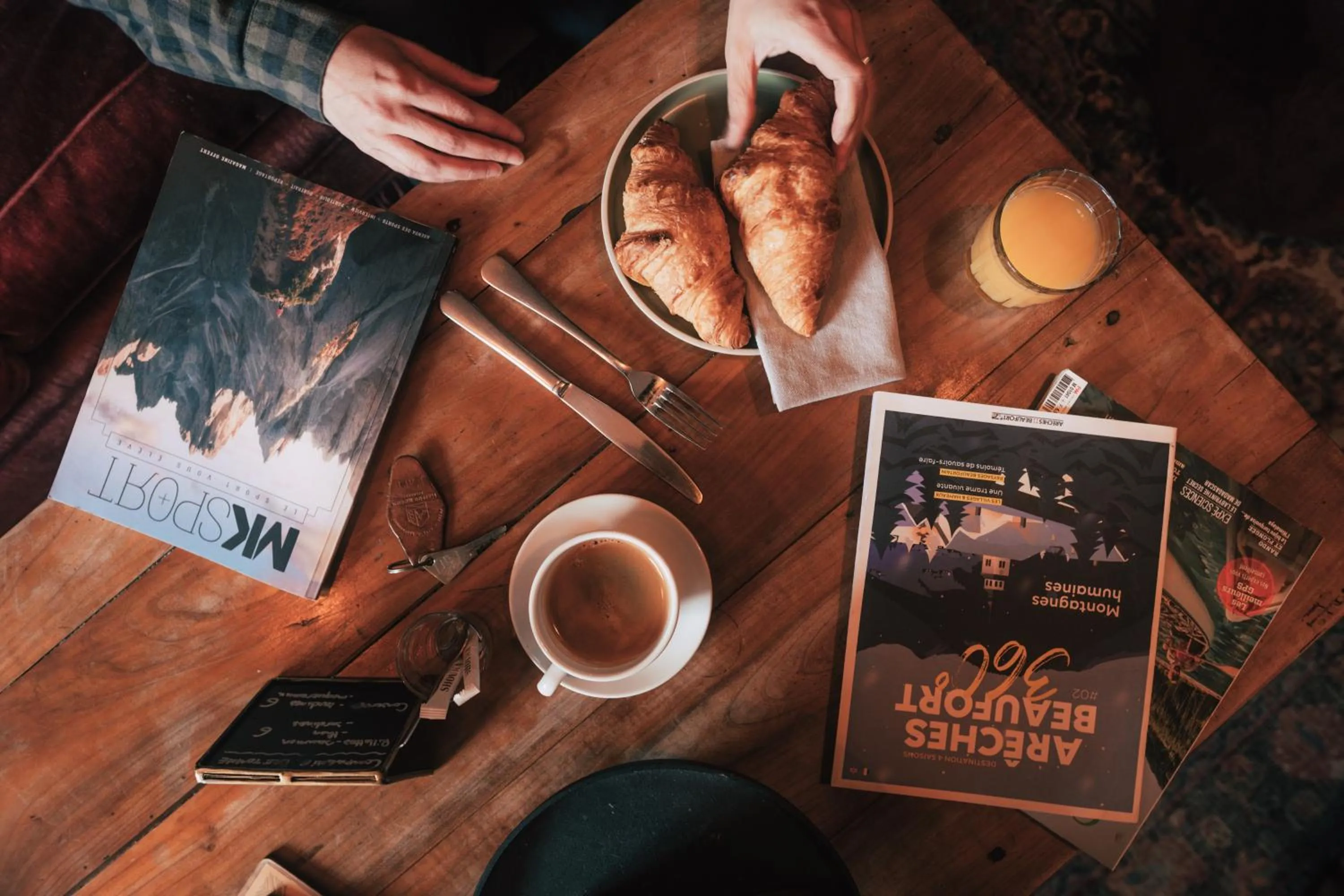 Food and drinks in Hôtel Maison Doron