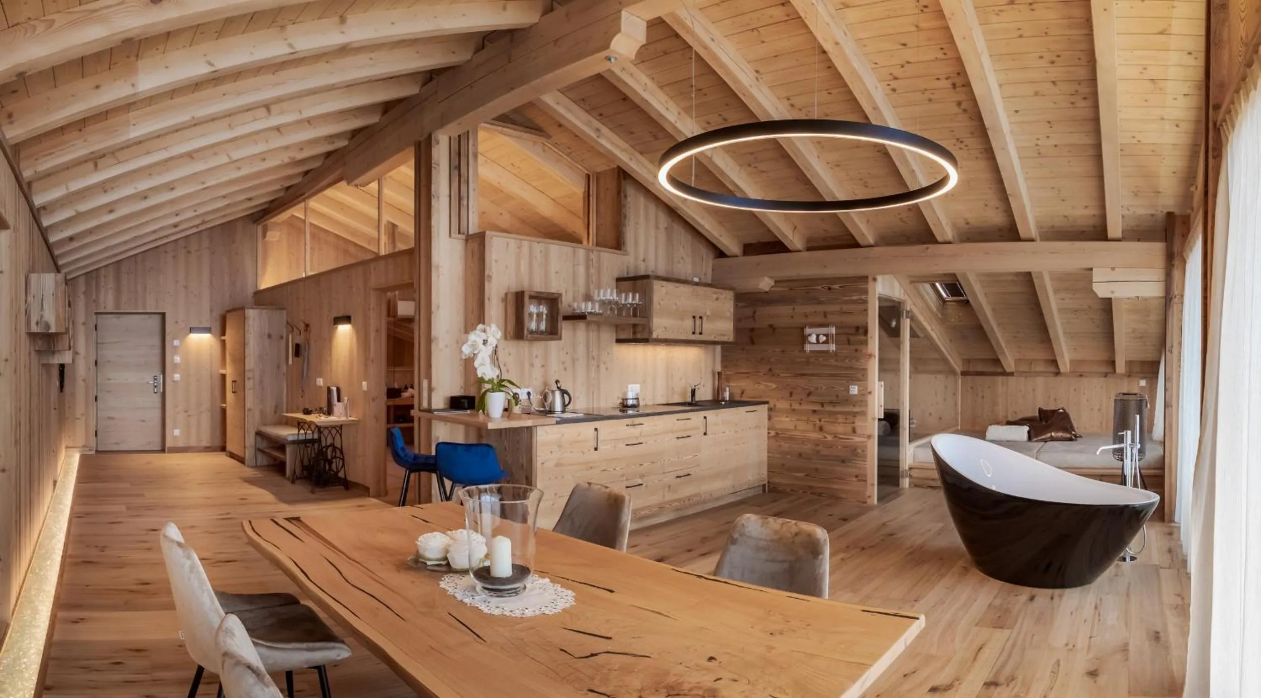 Living room in Mountain Village Hasenegg