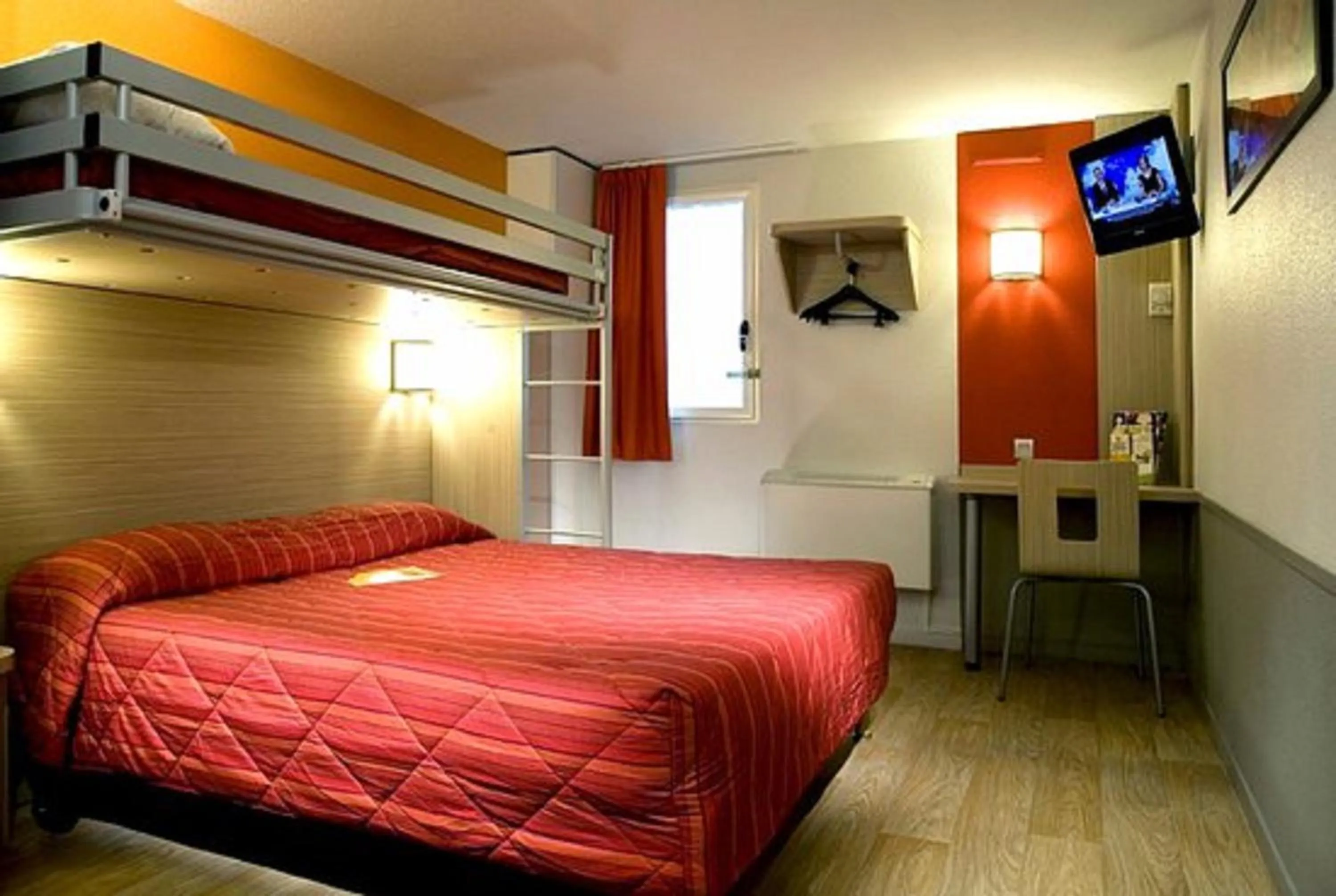 View (from property/room), Bed in Premiere Classe Chantilly Sud Luzarches