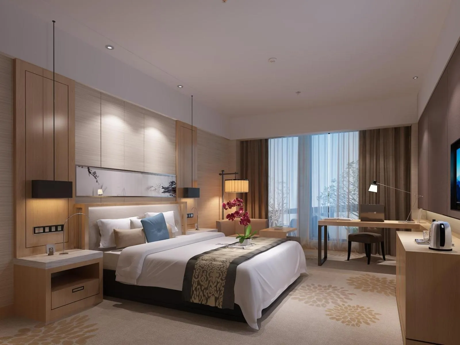 Bed in Metropark Hotel Yingkun Beijing