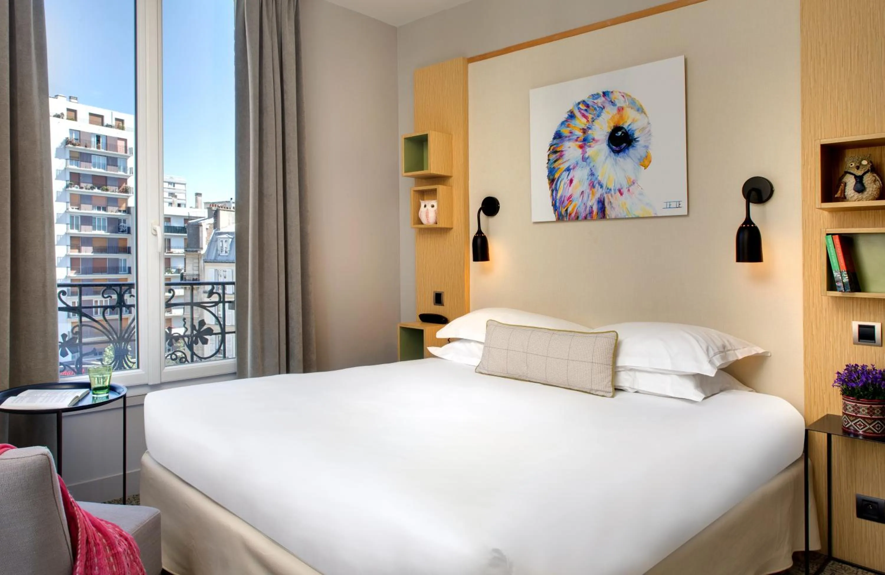 Bed in Chouette Hotel