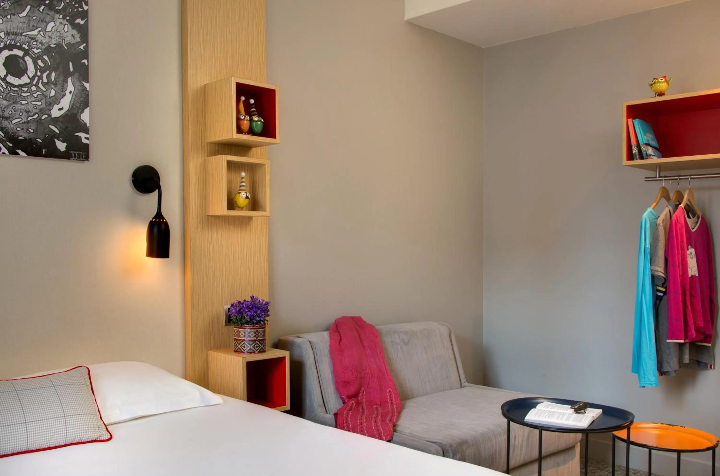 Bed in Chouette Hotel