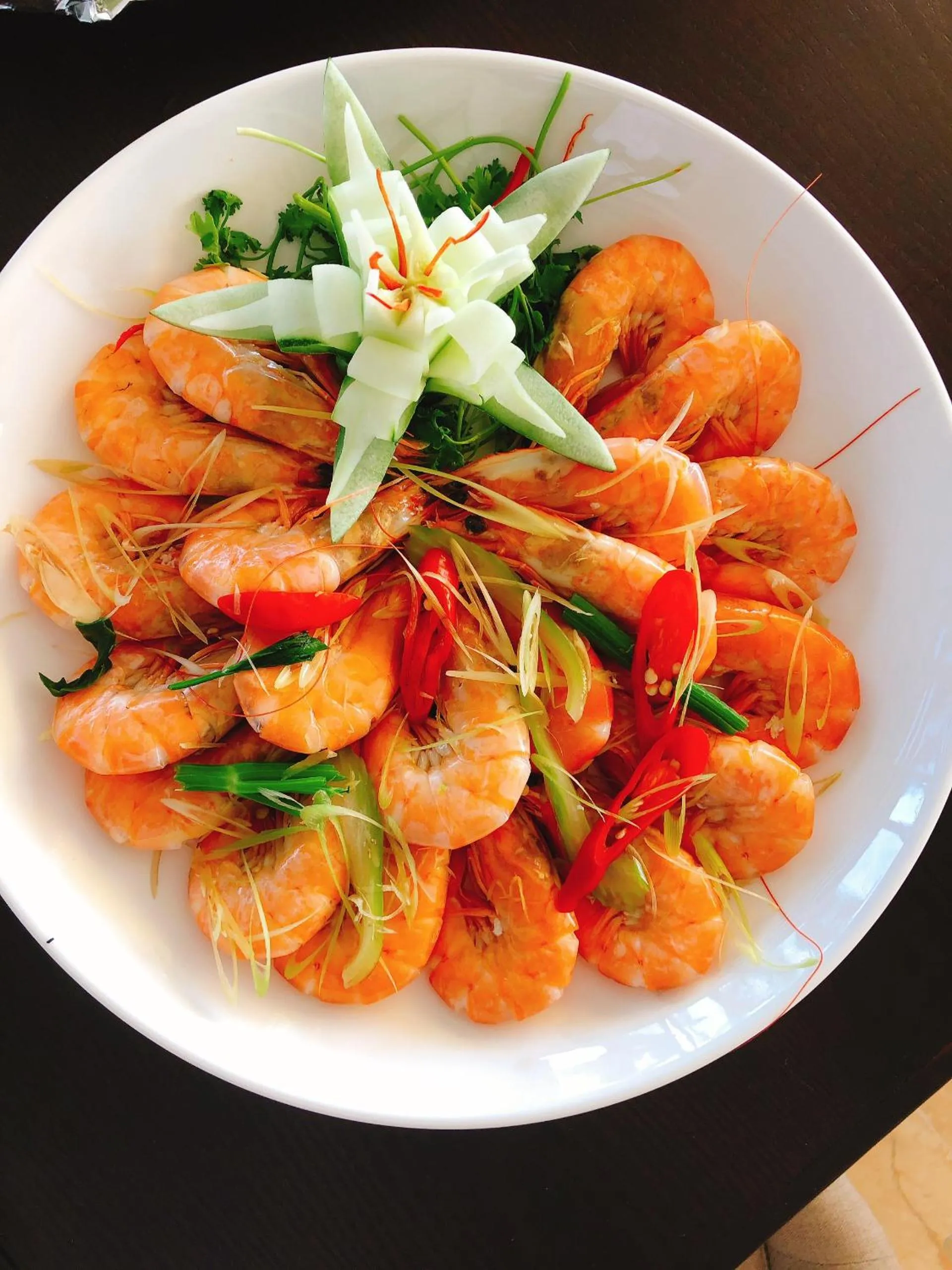 Food close-up in Vincent Halong Hotel