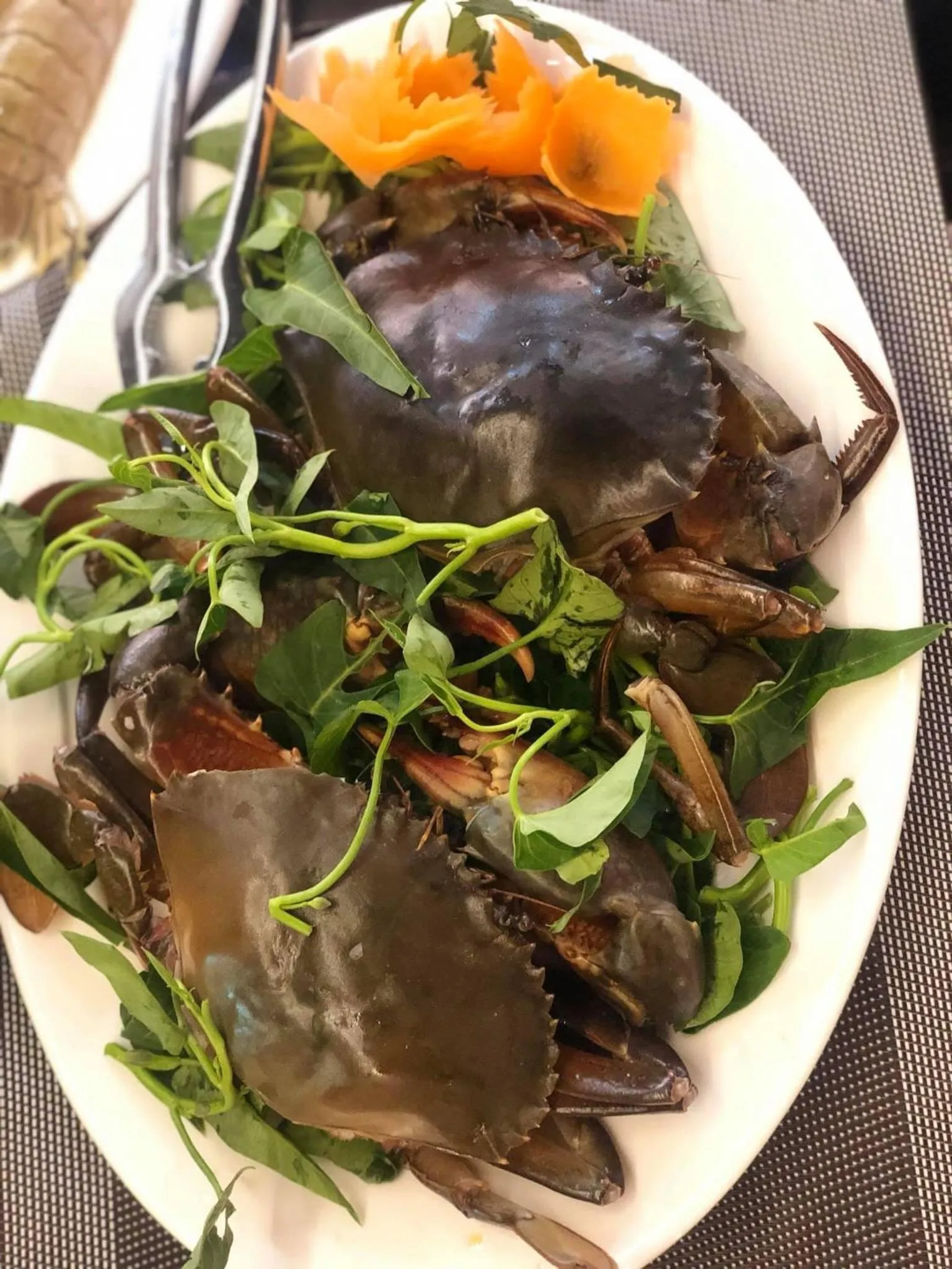 Food close-up in Vincent Halong Hotel