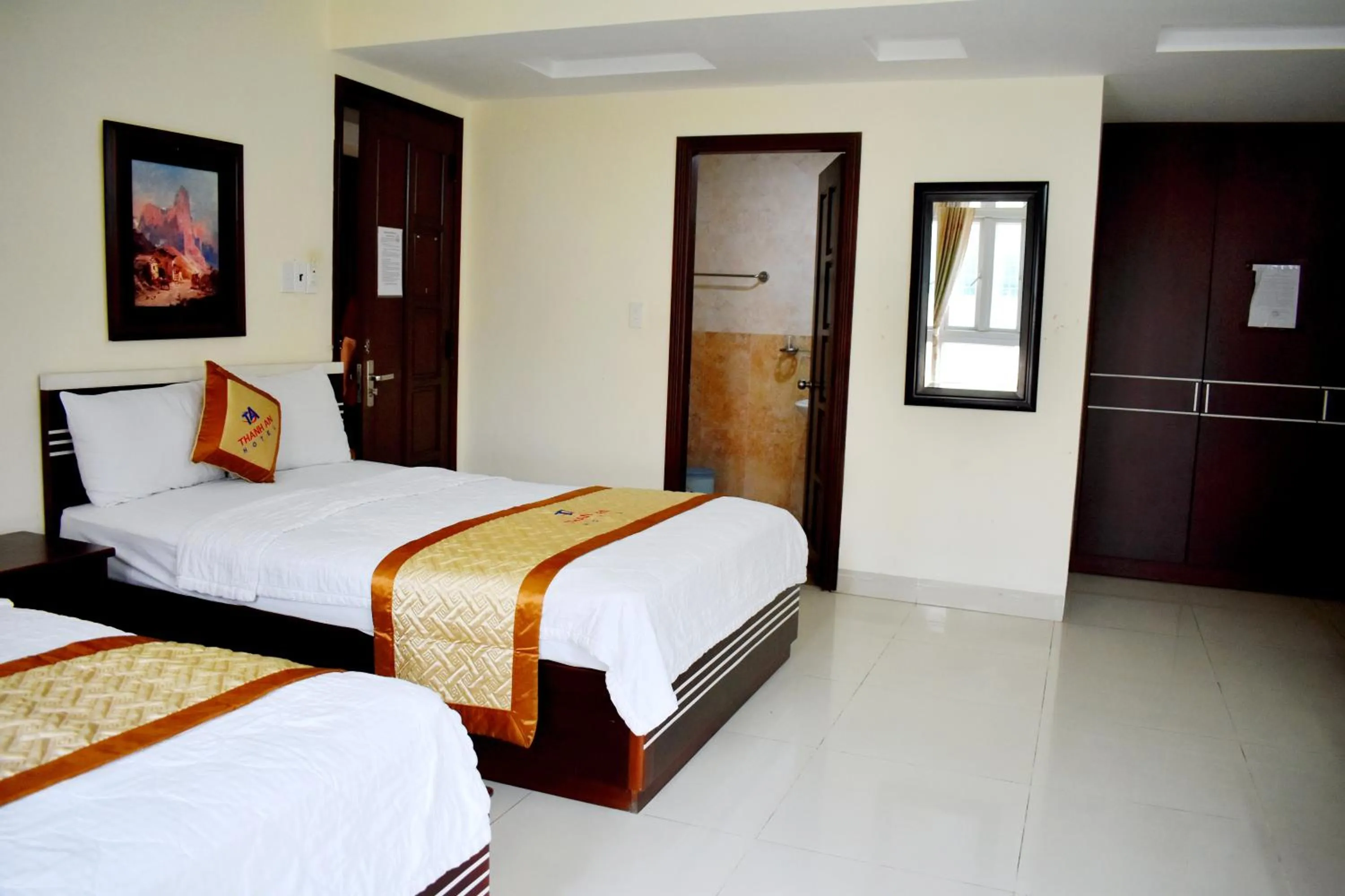 Bed in Thanh An Hotel