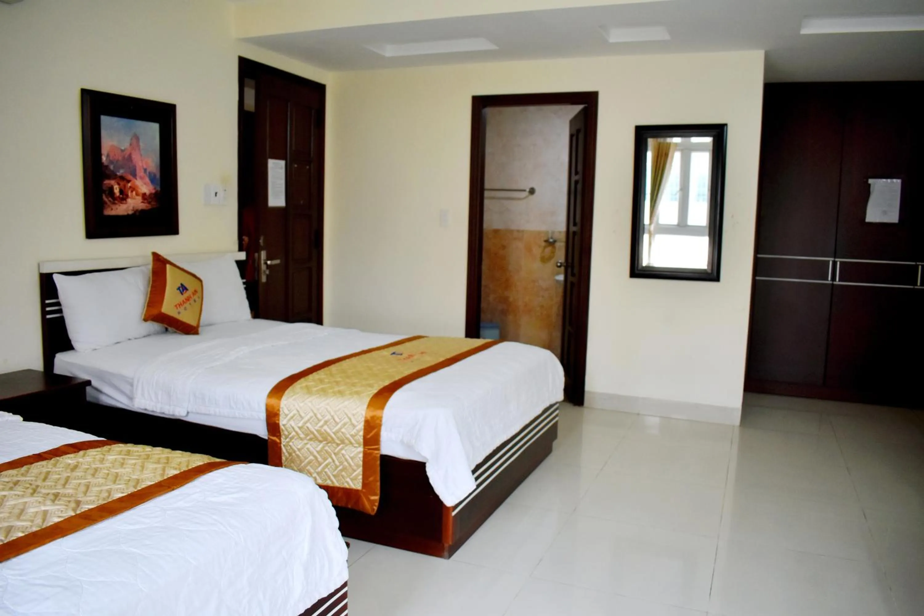 Bed in Thanh An Hotel