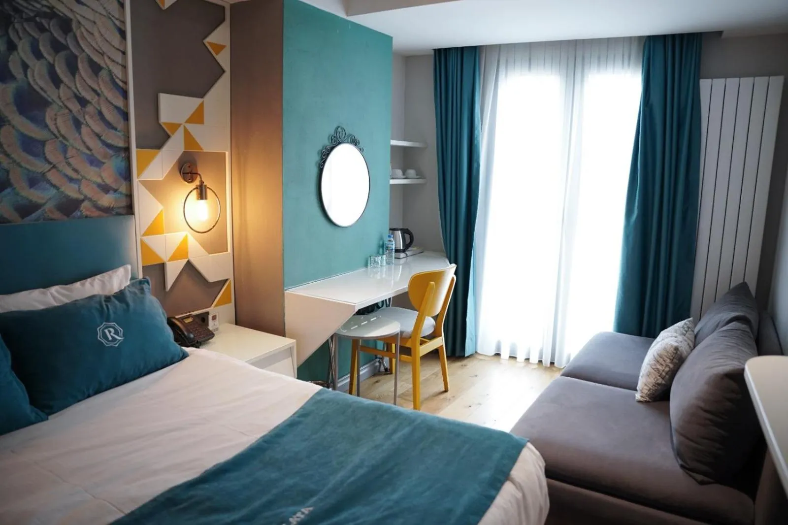 Bed in Royal Galata Hotel