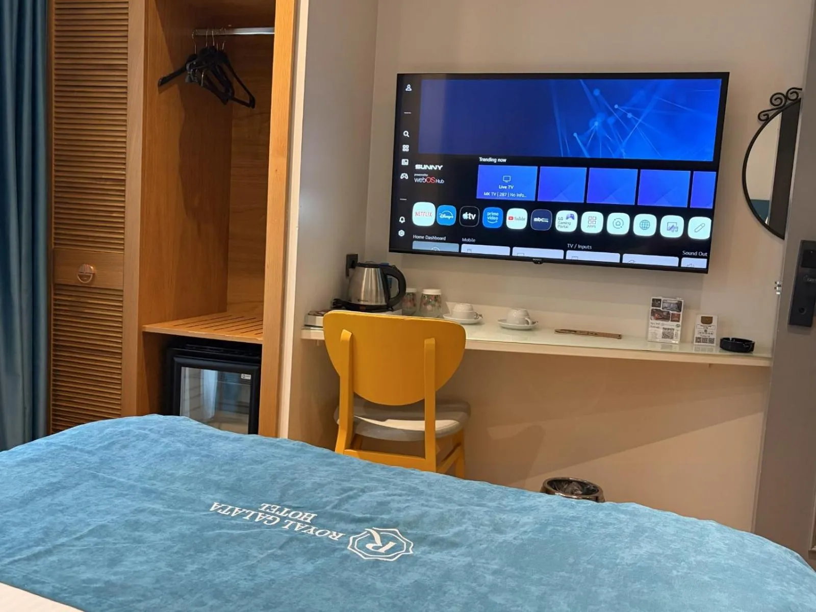 Bed in Royal Galata Hotel