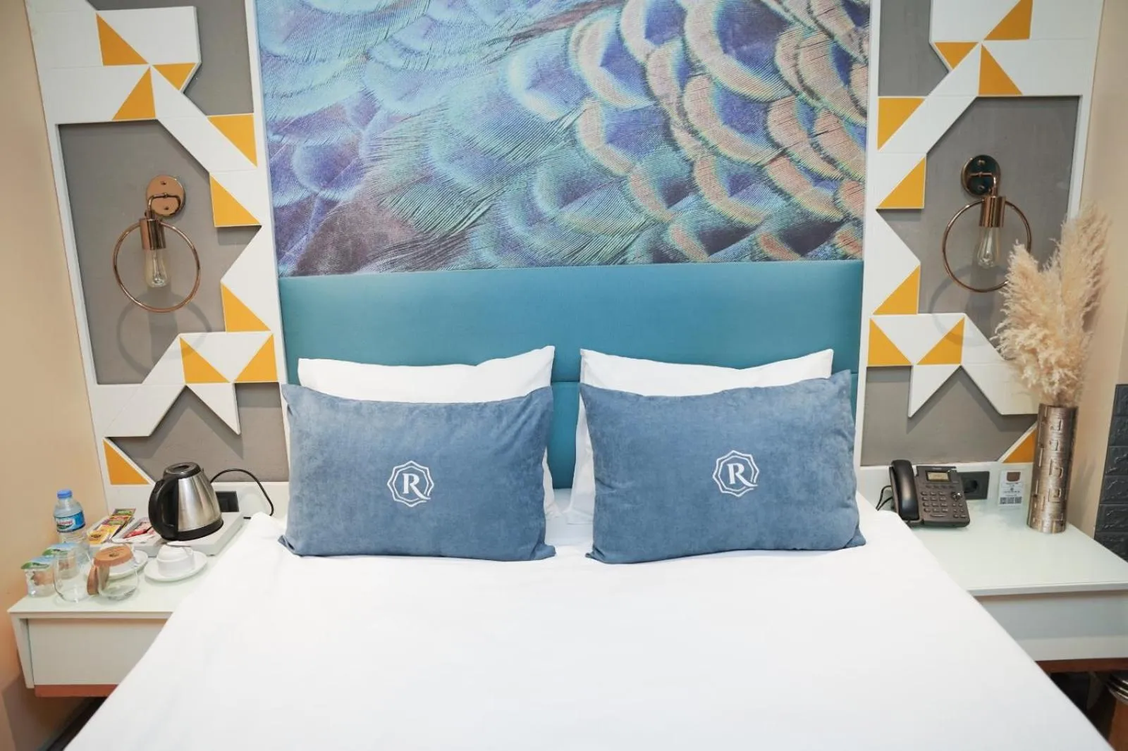 Bed in Royal Galata Hotel