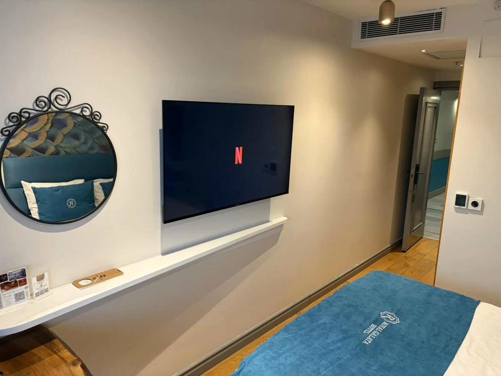 Bed in Royal Galata Hotel