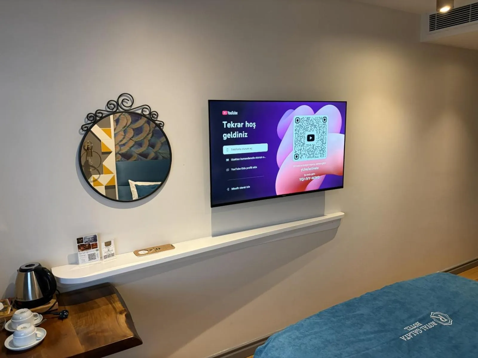 Bed in Royal Galata Hotel