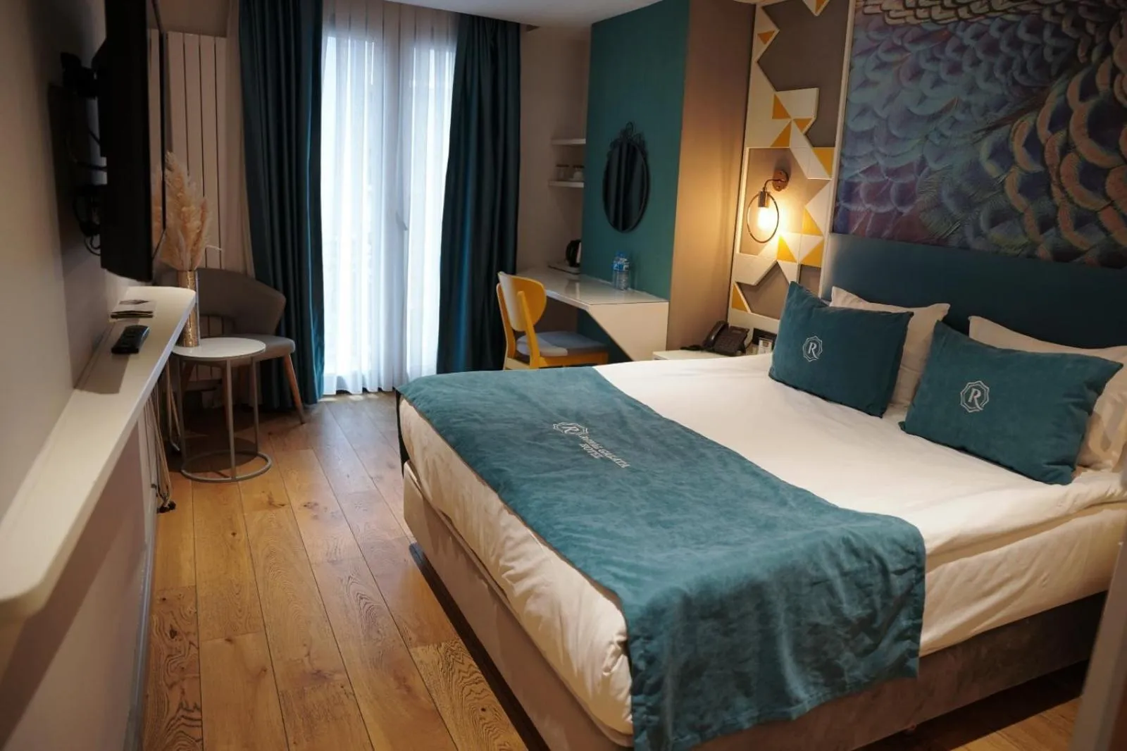 Bed in Royal Galata Hotel