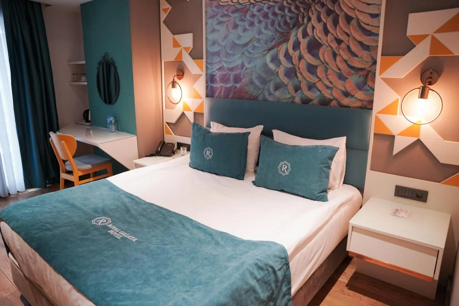 Bed in Royal Galata Hotel