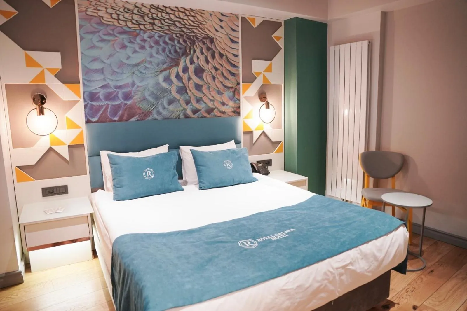 Bed in Royal Galata Hotel