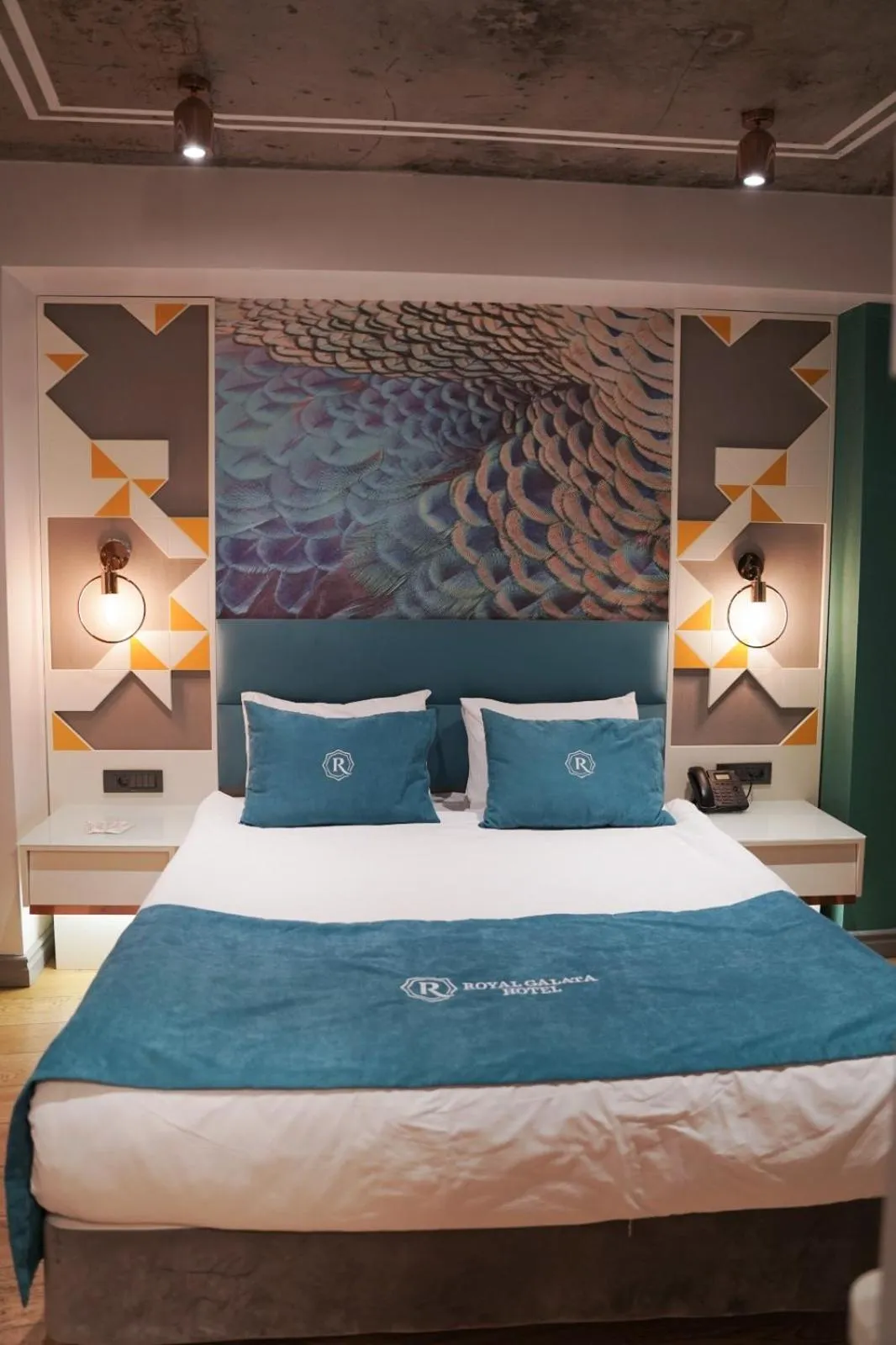 Bed in Royal Galata Hotel