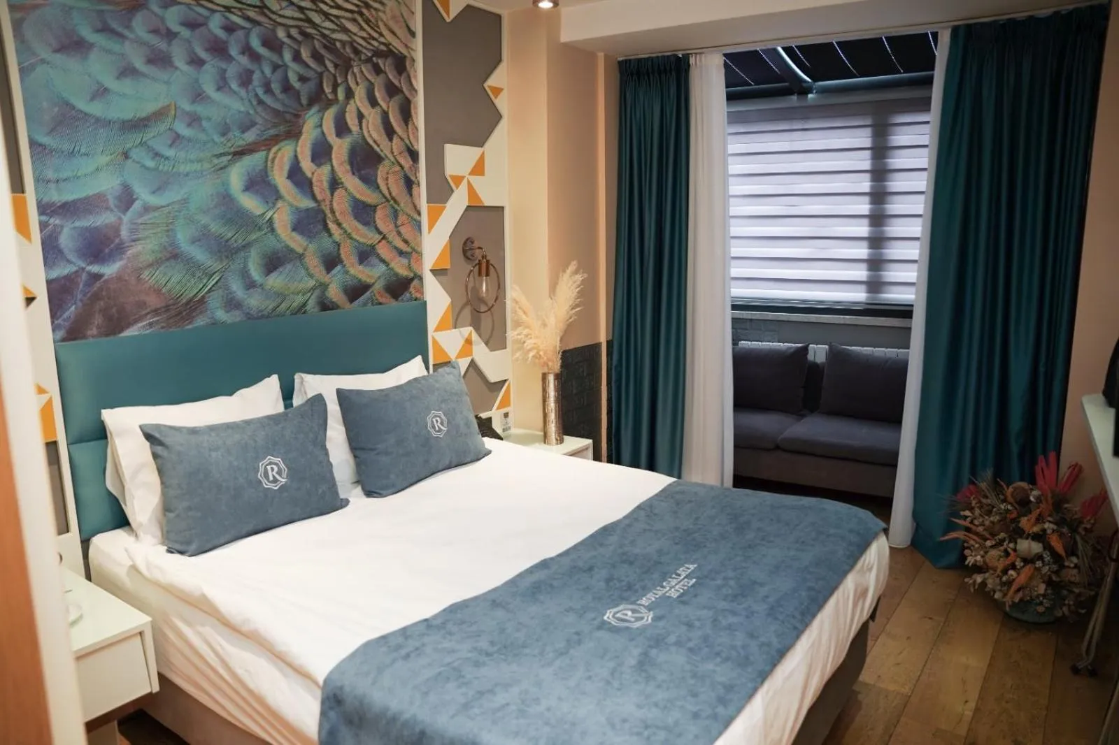 Bed in Royal Galata Hotel