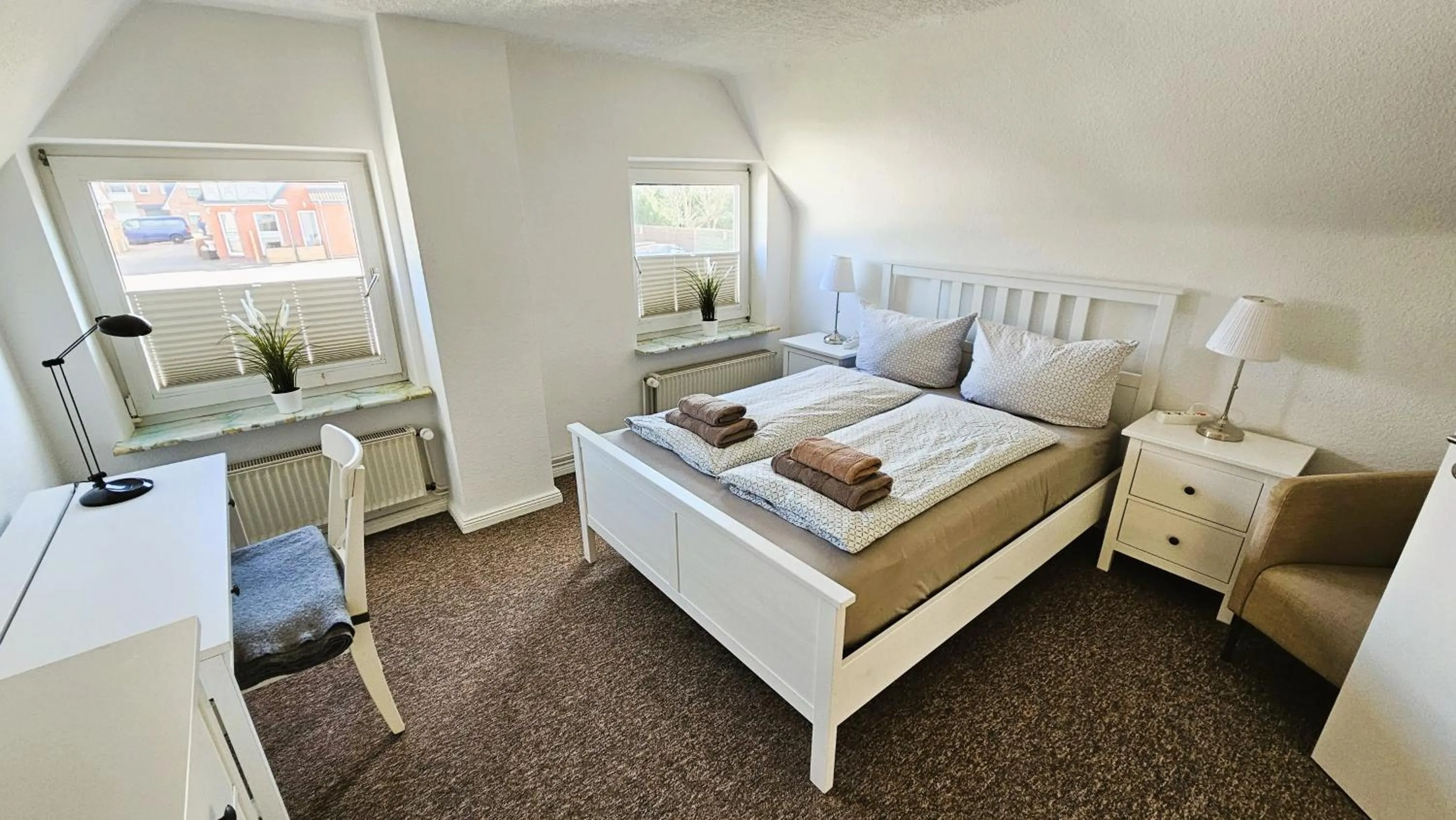 Bed in Hotel Dorfkrug Büsum