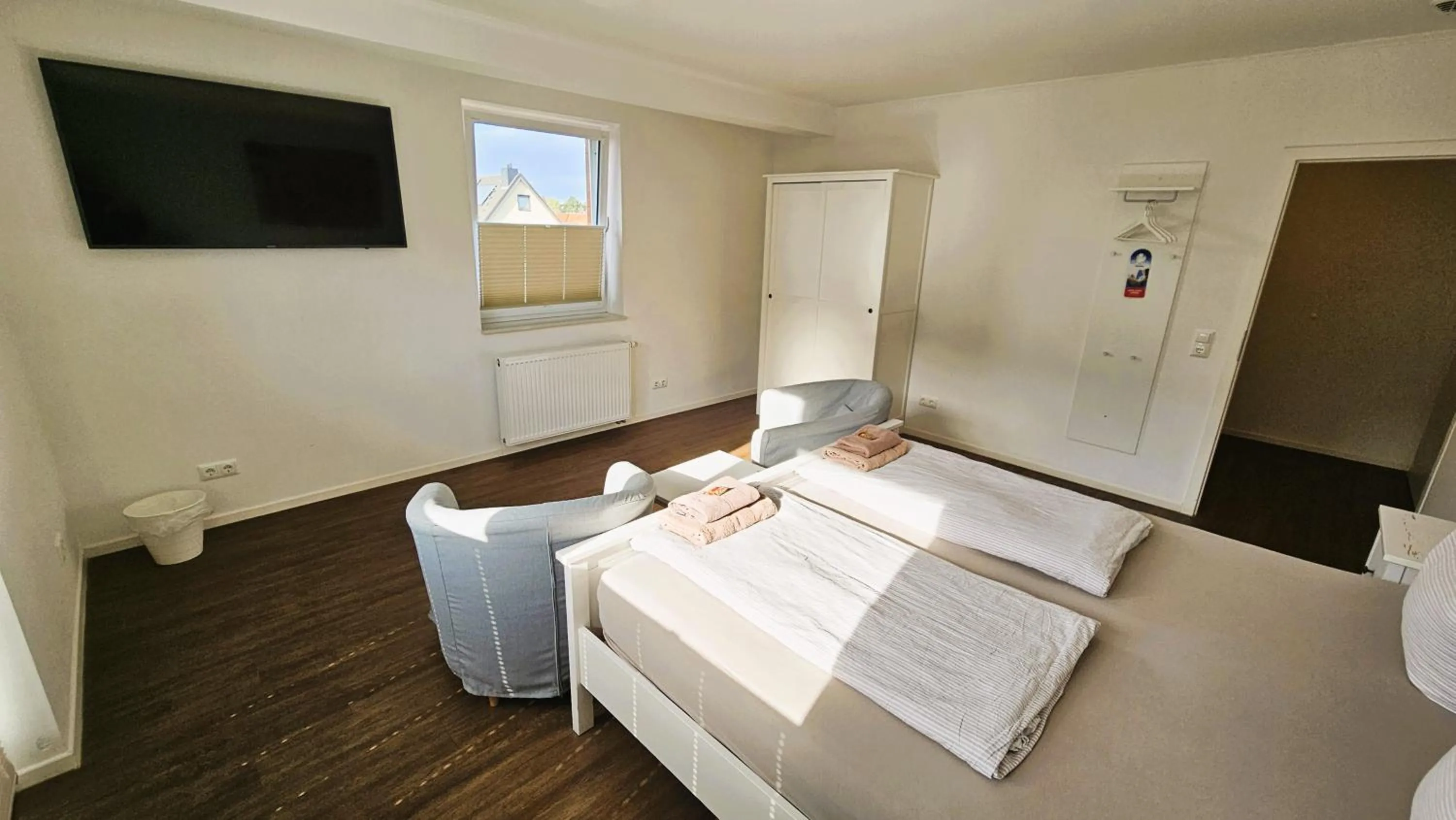 Bed in Hotel Dorfkrug Büsum