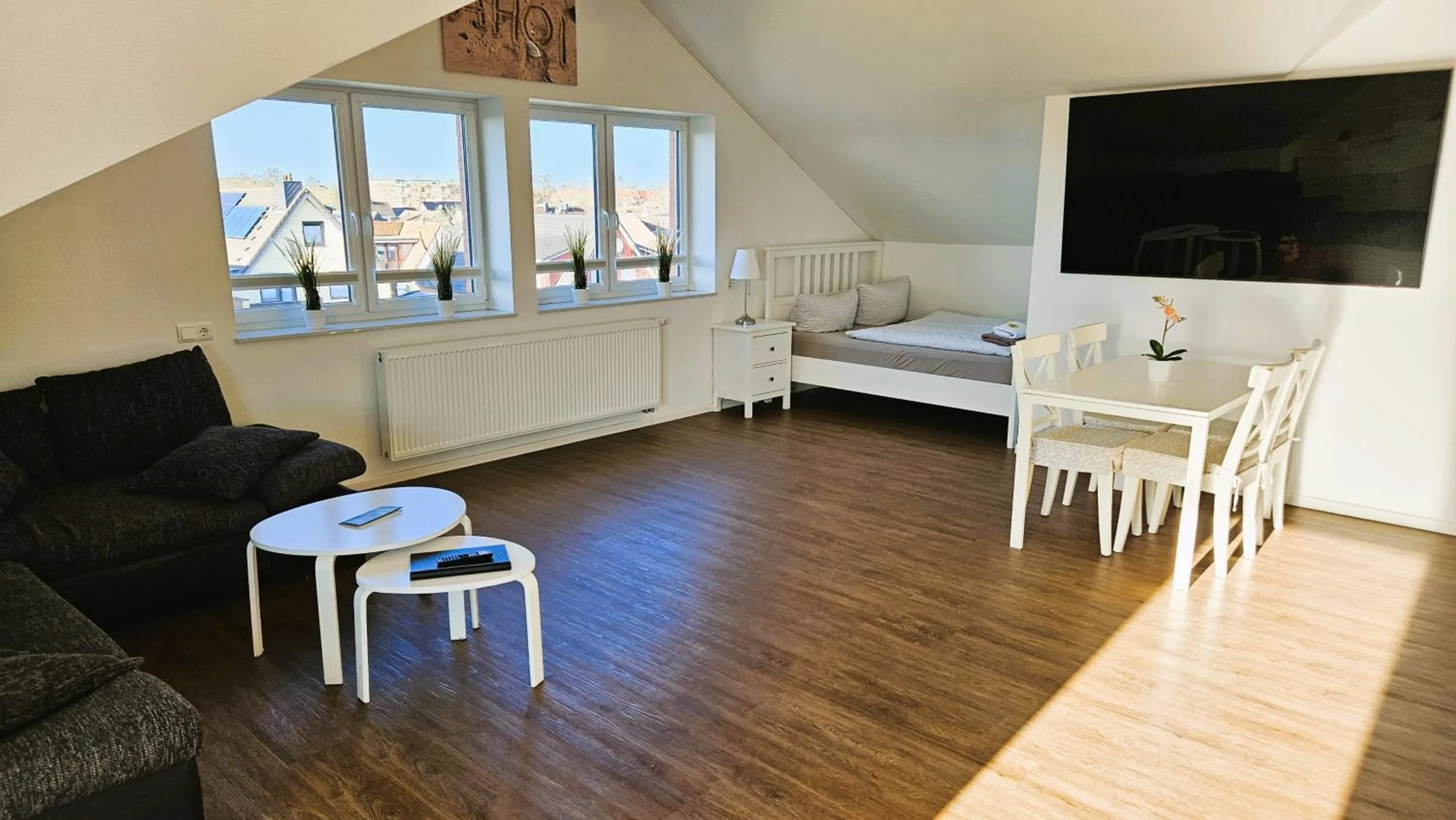 Bed in Hotel Dorfkrug Büsum